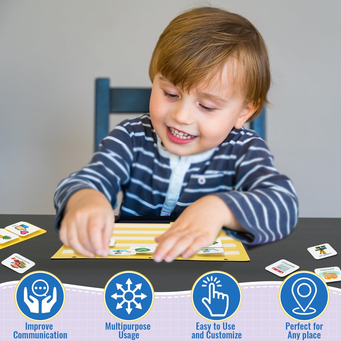 Visual Schedule & Communication Cards for Autism (Nonverbal Support)