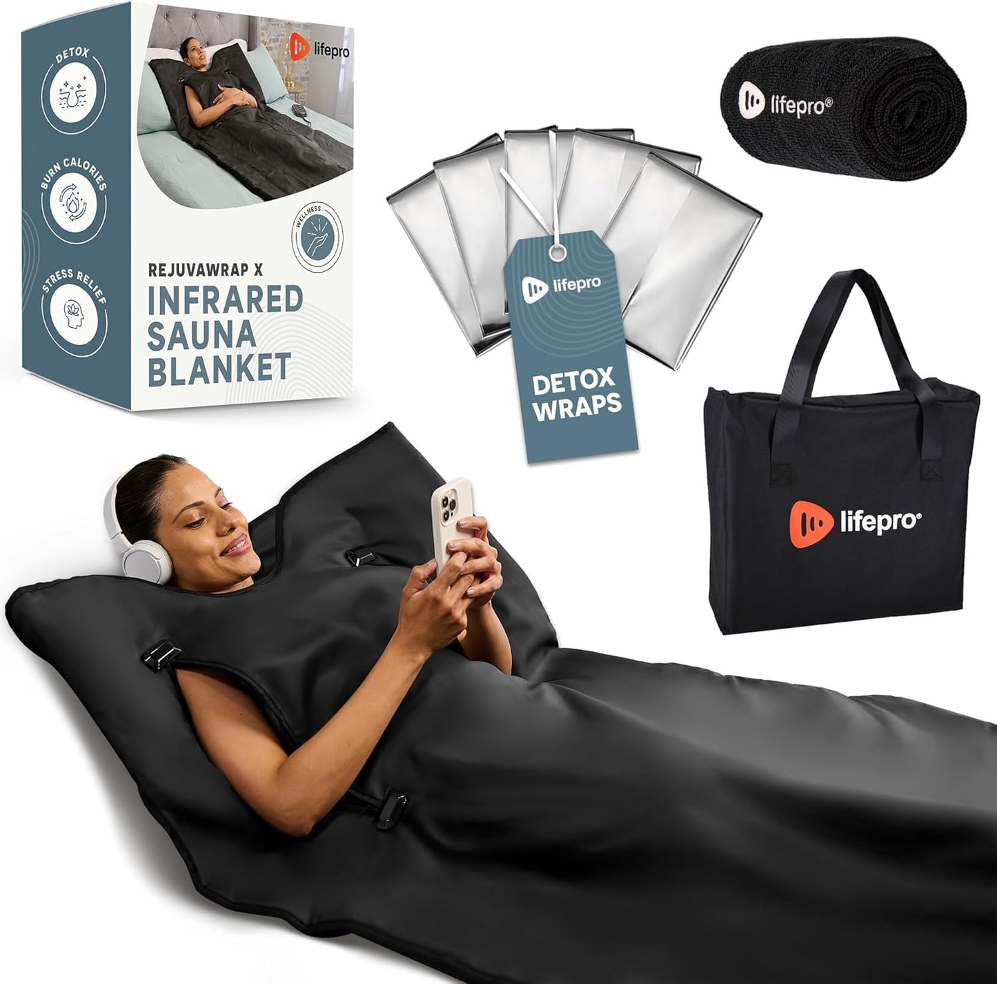 Infrared Sauna Blanket for Relaxation, Recovery & Stress Relief
