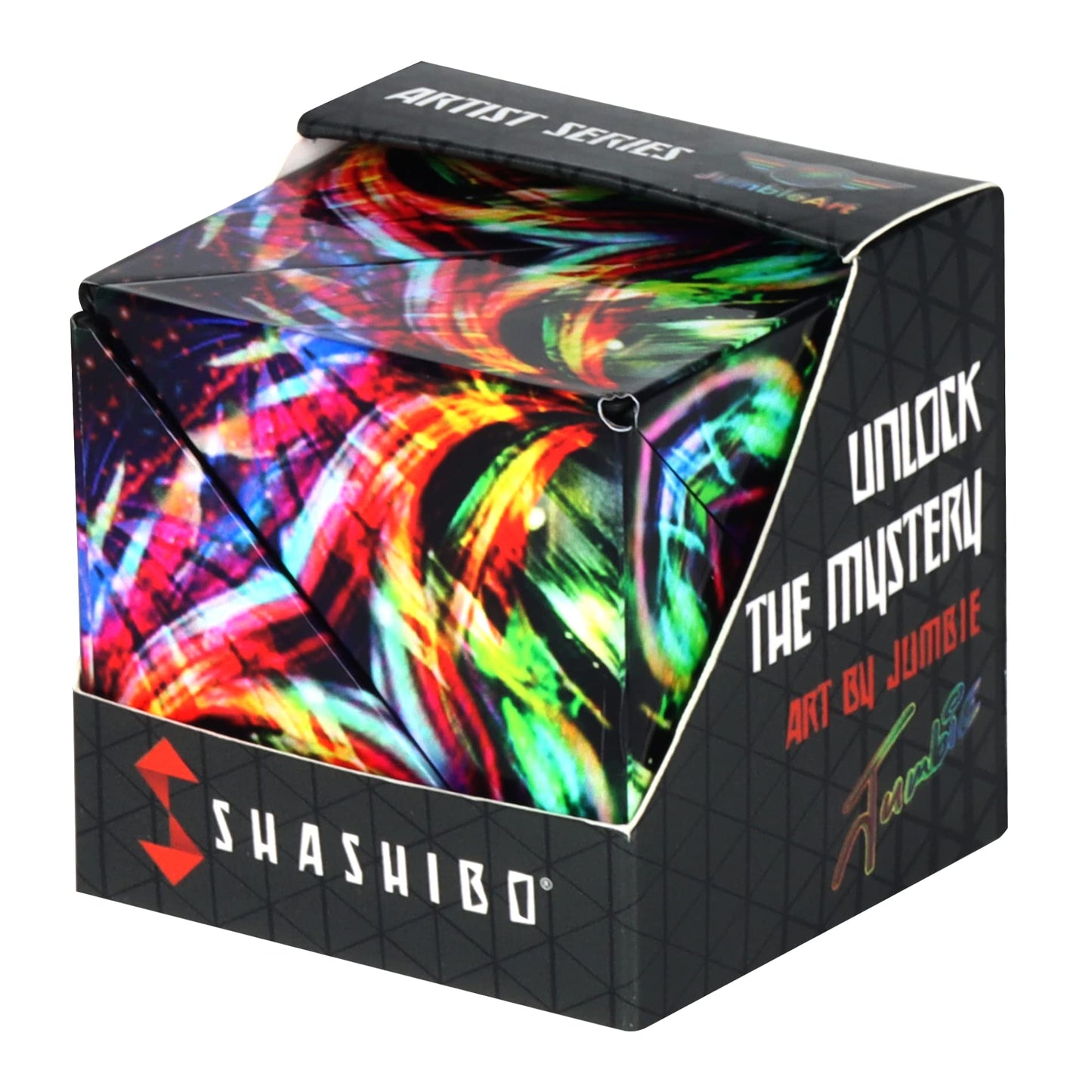 Shashibo Sensory Fidget Toy for Adults & Kids, Stress Relief Fidget Toy for Adults, Teens & Kids, Cool Fidget Toys for Desk, Classroom Must Have, Sensory Shape Shifting Cube, 100+ Possible Shapes