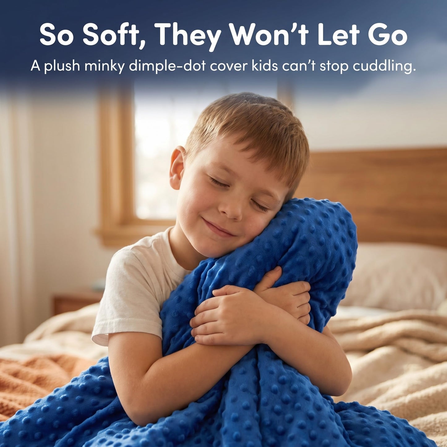 hazli Super-Soft Kids Weighted Blanket 5 Pounds - Weighted Blanket for Kids - Easy to Clean, Washable Minky Cover - 36x48 Inches 5lbs Child - Small Heavy Blanket for Girls and Boys