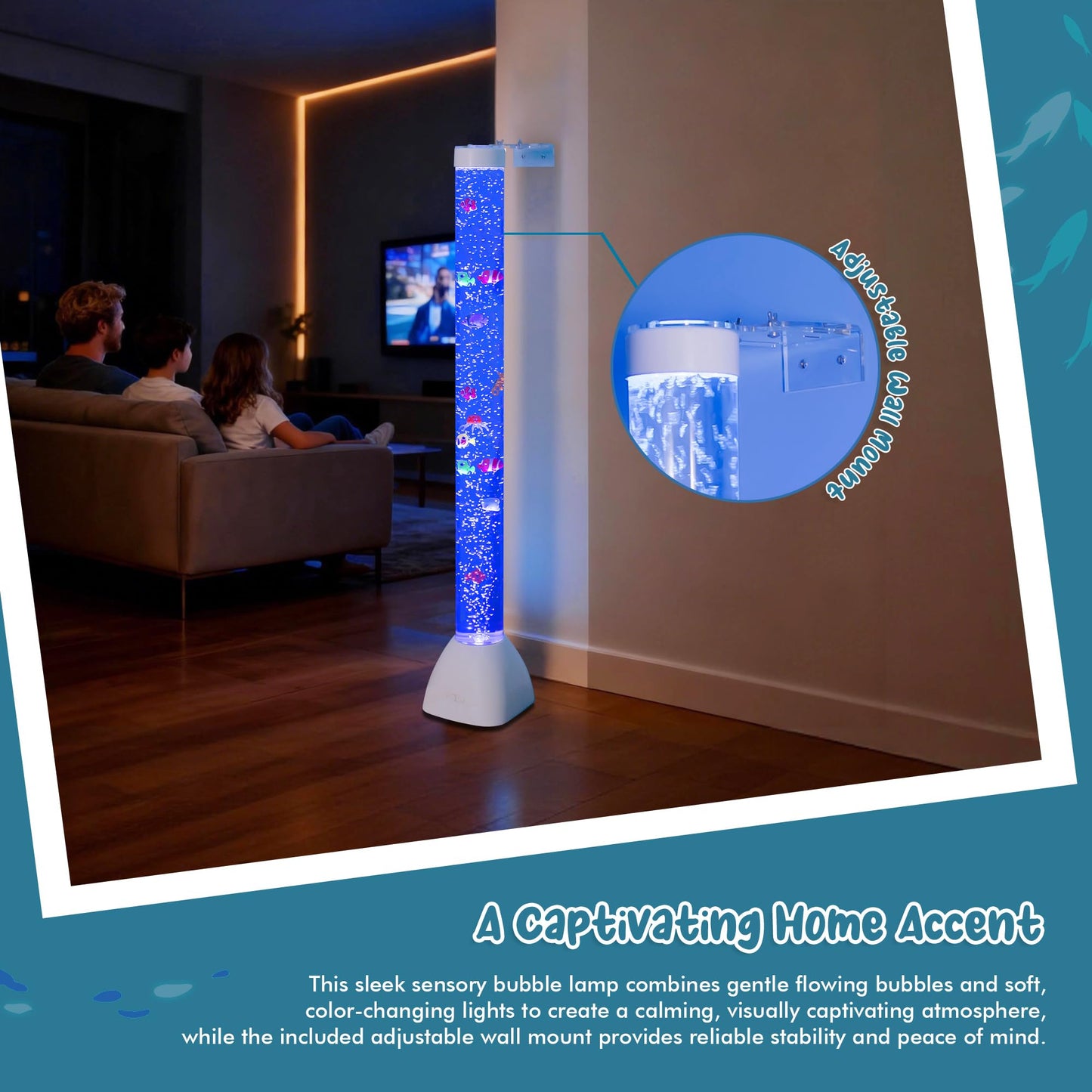 Sensory Bubble Tube Lamp for Autism & Calming Focus