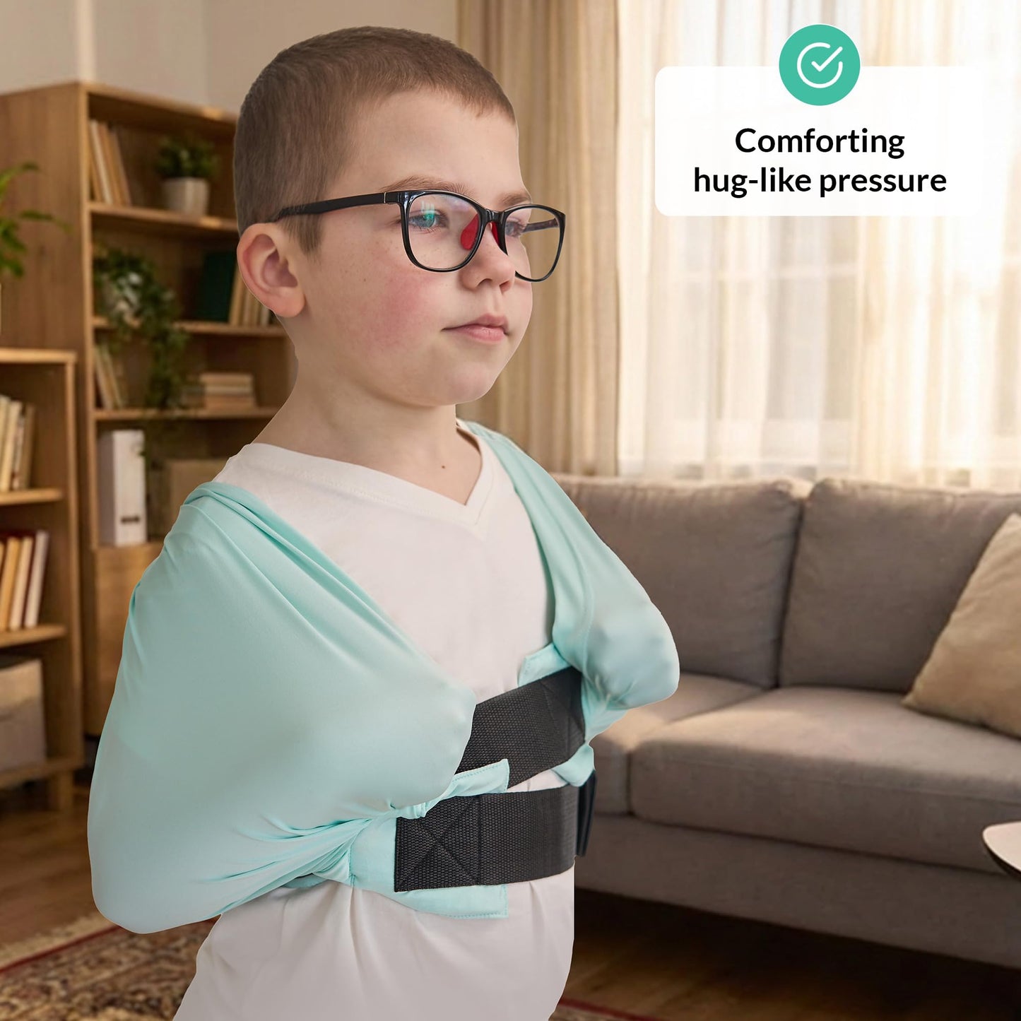 Toddler Compression Shirt for Kids | Sensory Compression Top for Autism, ADHD & Anxiety | Boys & Girls | Deep Pressure Clothing for Kids Sensory | Adjustable Calming Vest Sleeve