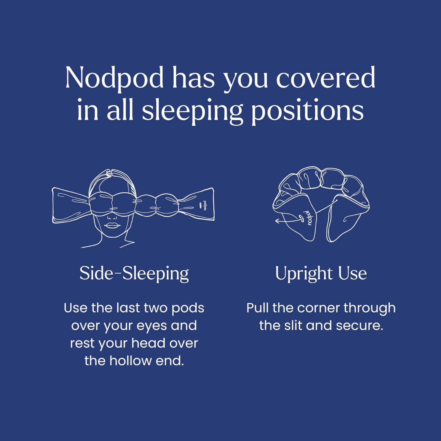 Nodpod Gentle Pressure Sleep Mask | Patented Light Blocking Design for Sleeping, Traveling & Relaxation - Sage