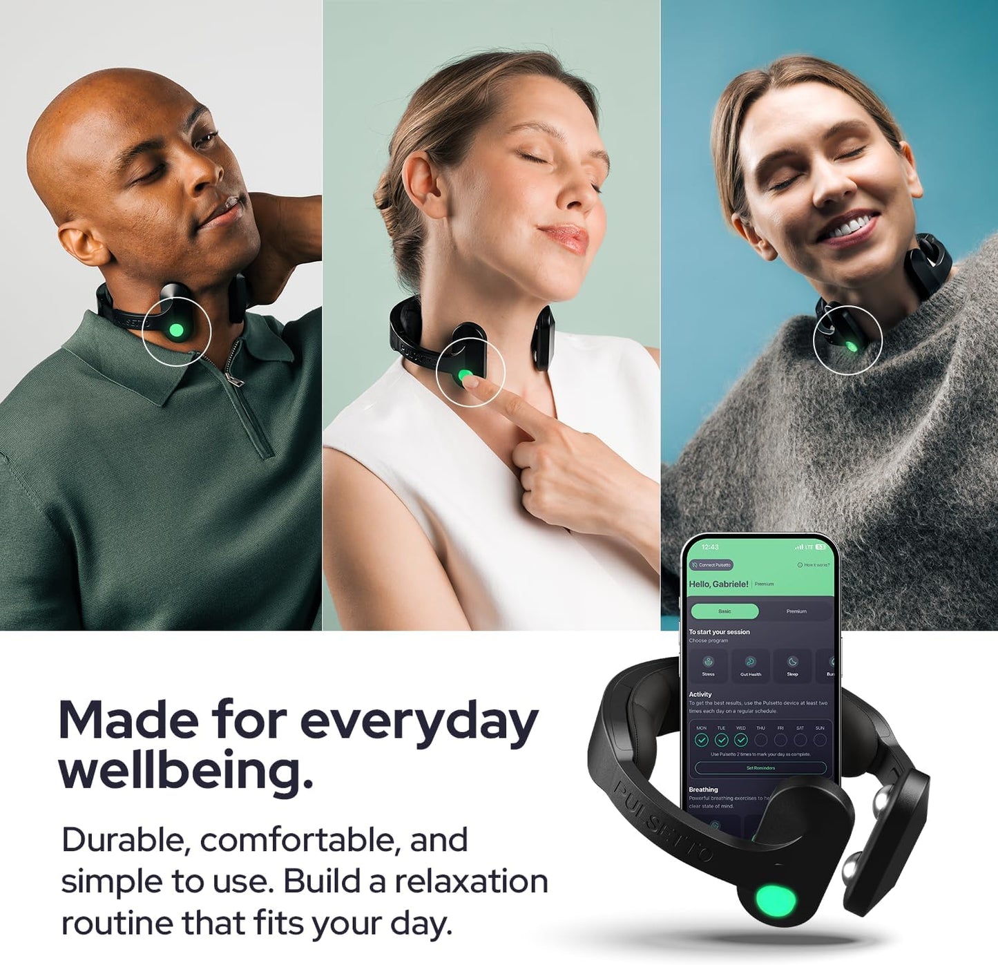 Vagus Nerve Stimulation Device for Calm, Stress & Sleep Support