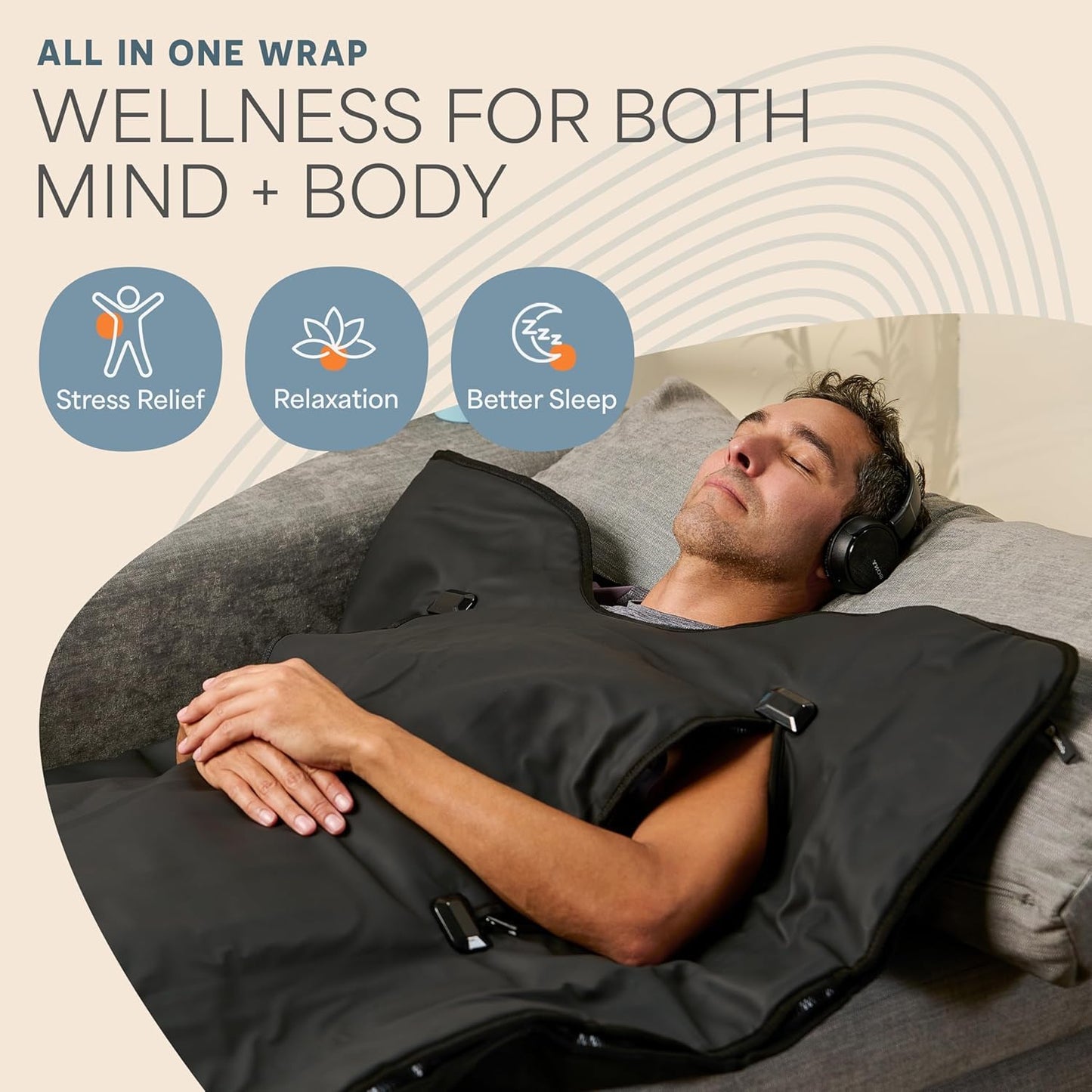 Infrared Sauna Blanket for Relaxation, Recovery & Stress Relief