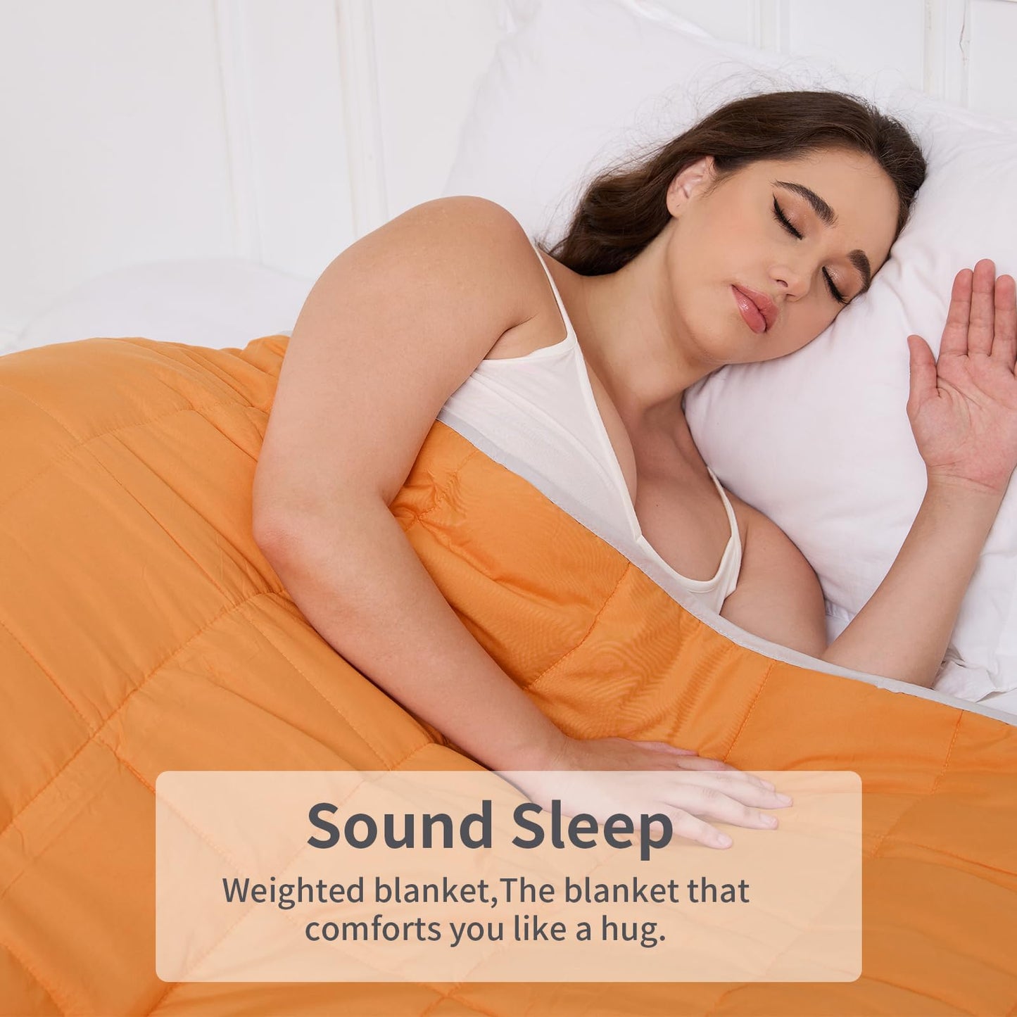 Weighted Blanket 7lbs Twin Size Dark Grey 41"x60" Weighted Blankets Heavy Blanket are Comfortable and Cozy