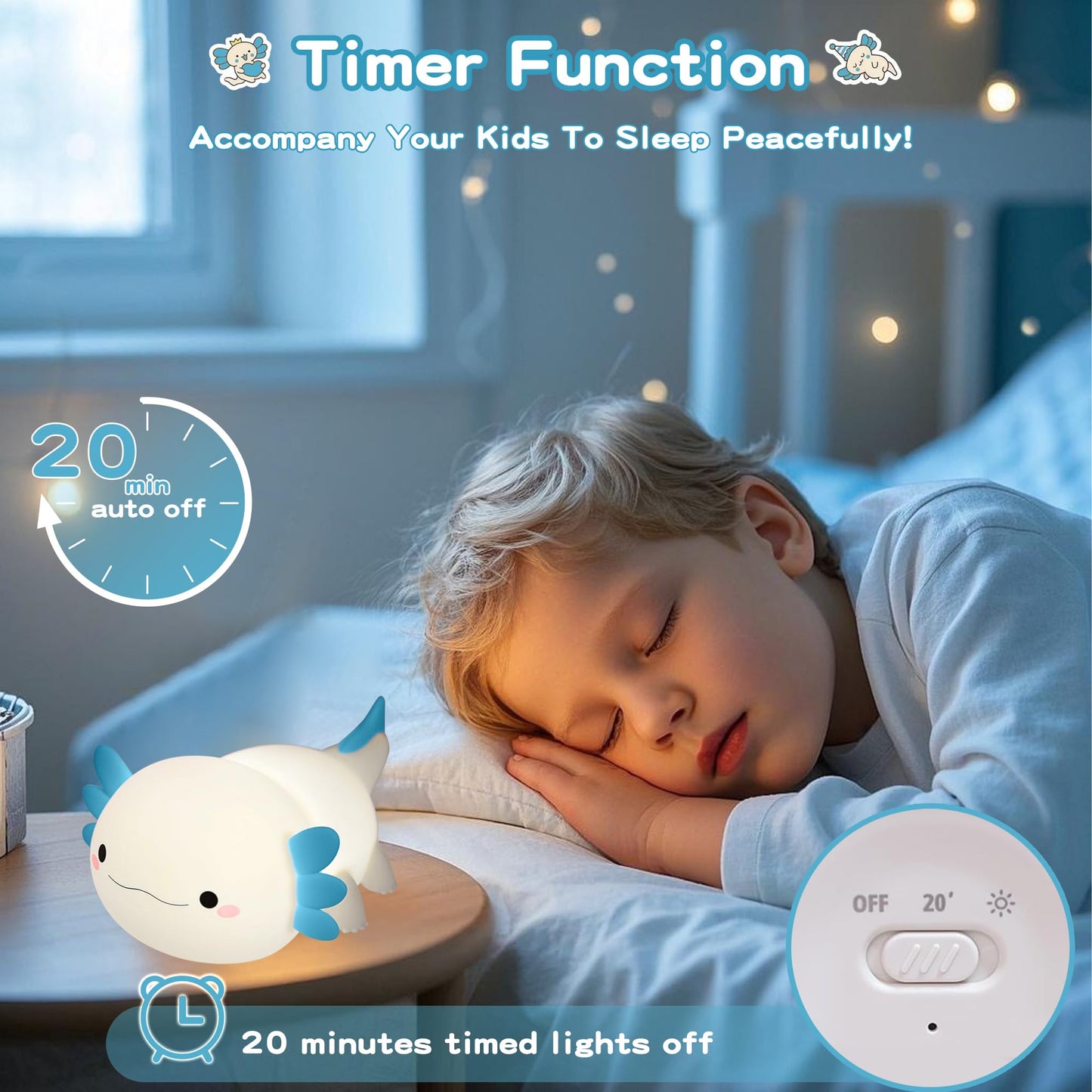 FAMIDUO Capybara Night Light for Kids,Safe Squishy Silicone Nursery Light with Timer,Dimmable & Rechargeable Touch Bedside Lamp, Cute Capybara Gifts for Boys Girls Toddlers, Baby & Kids Room Decor