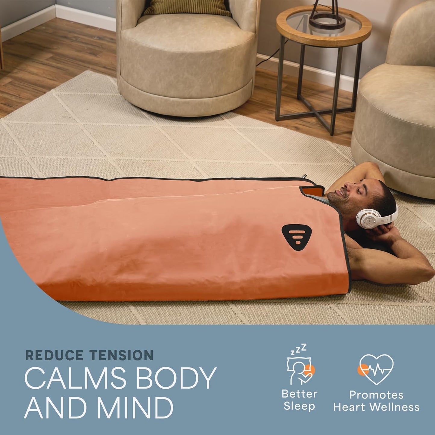 Infrared Sauna Blanket for Relaxation, Recovery & Stress Relief