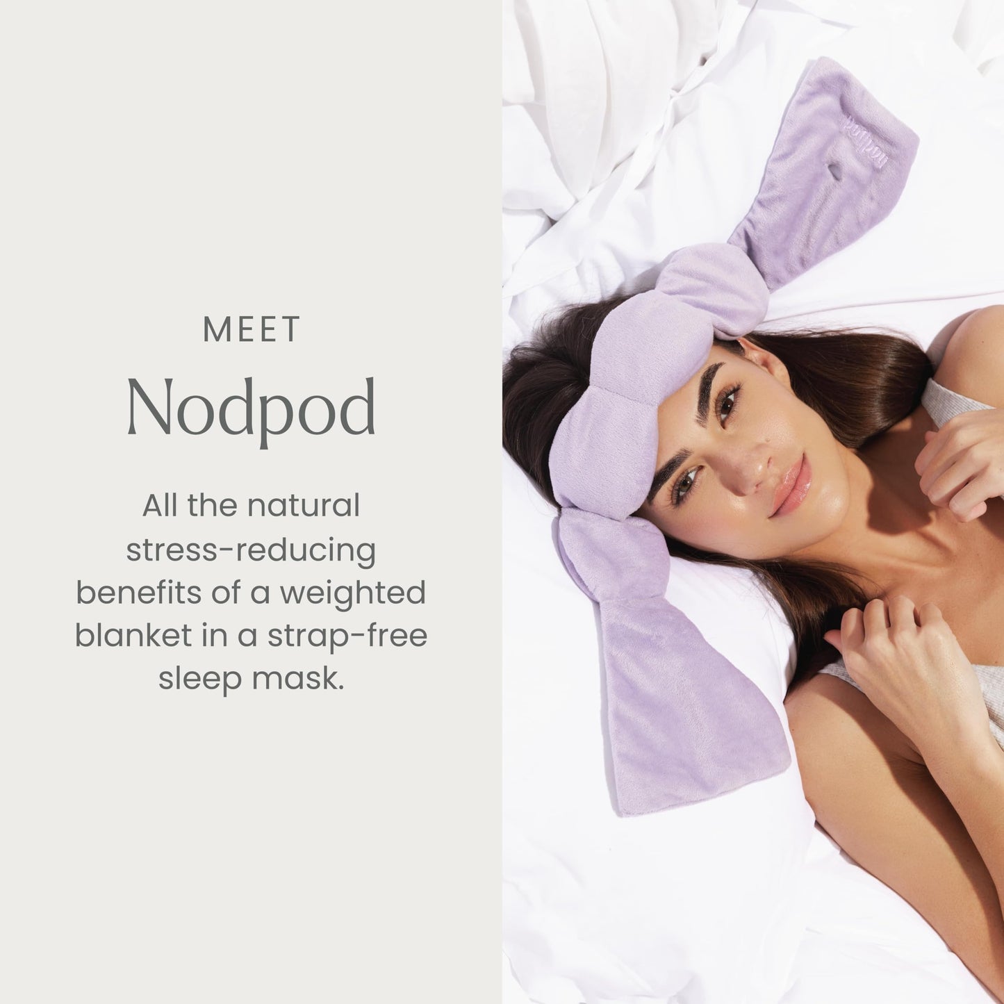 Nodpod Gentle Pressure Sleep Mask | Patented Light Blocking Design for Sleeping, Traveling & Relaxation - Sage