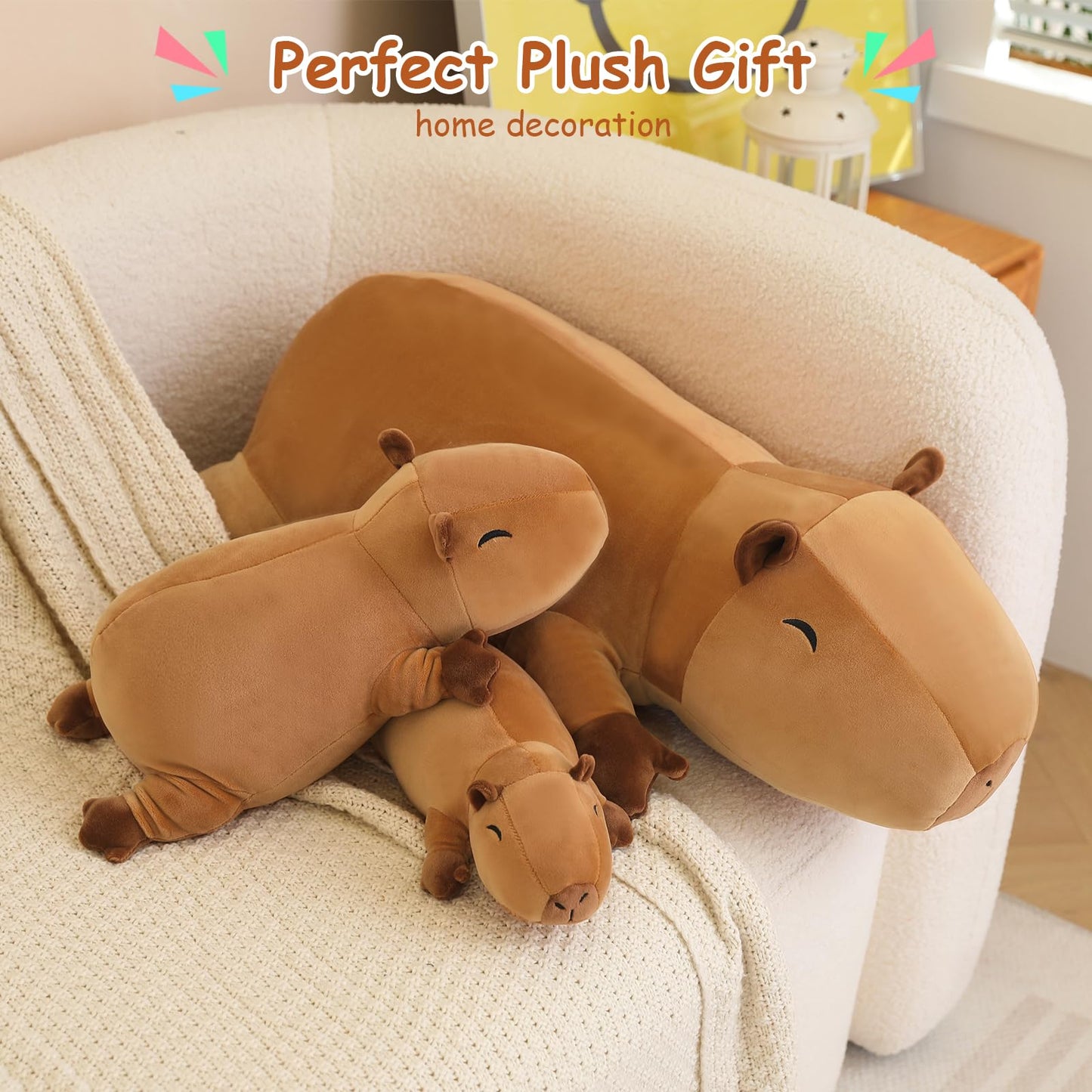 SQEQE Weighted Dinosaur Plush, Weighted Dinosaur Stuffed Animal, Dino Plushies Dino Pillow Toy Gift for Kids Adults 9.8 Inch, 0.8 Lbs