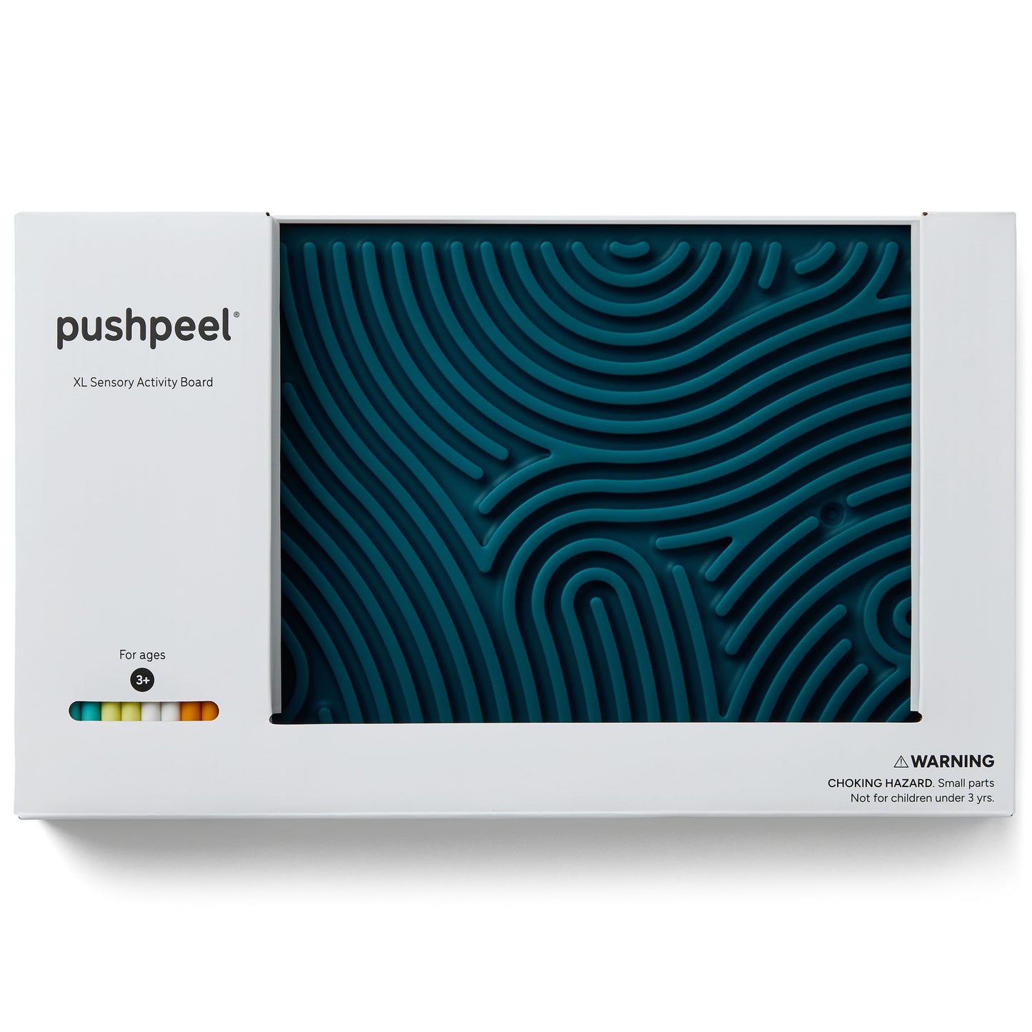 Pushpeel XL Sensory Activity Board – Expandable Silicone Fidget Toy for Stress, Anxiety, ADHD & Autism – Modular, Silent, No Mess - Granite