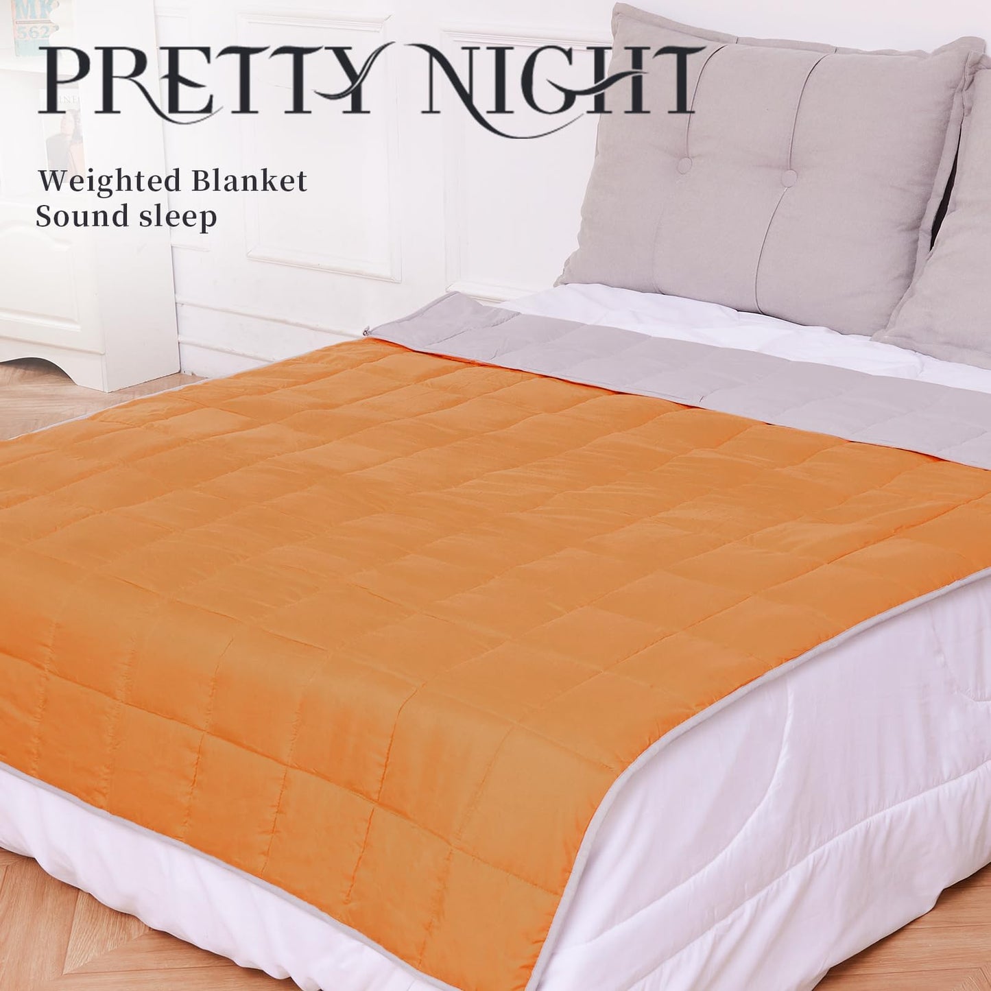 Weighted Blanket 7lbs Twin Size Dark Grey 41"x60" Weighted Blankets Heavy Blanket are Comfortable and Cozy
