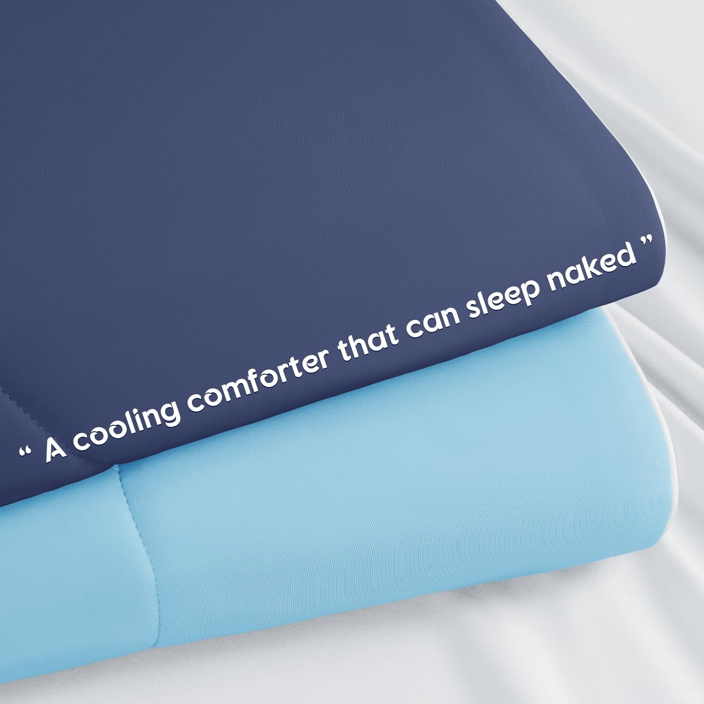 Cooling Blanket for Hot Sleepers & Night Sweats – Cooling Comforter, Breathable Lightweight Double-Sided Summer Bedding, Breathable Soft All Season (Lavender, Queen(90"x90"))