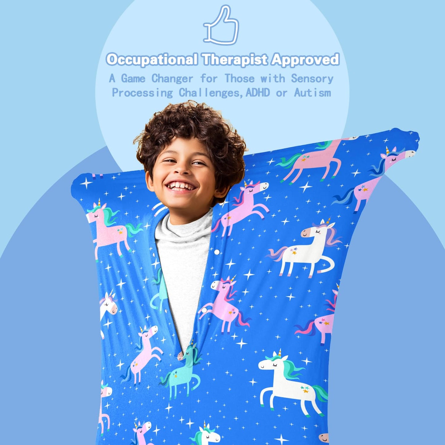 Cute Tiger Autism Movement Stretchy Sensory Body Socks - ADHD and Improve Sensory Processing Sox - Help Children with Autism (Medium)