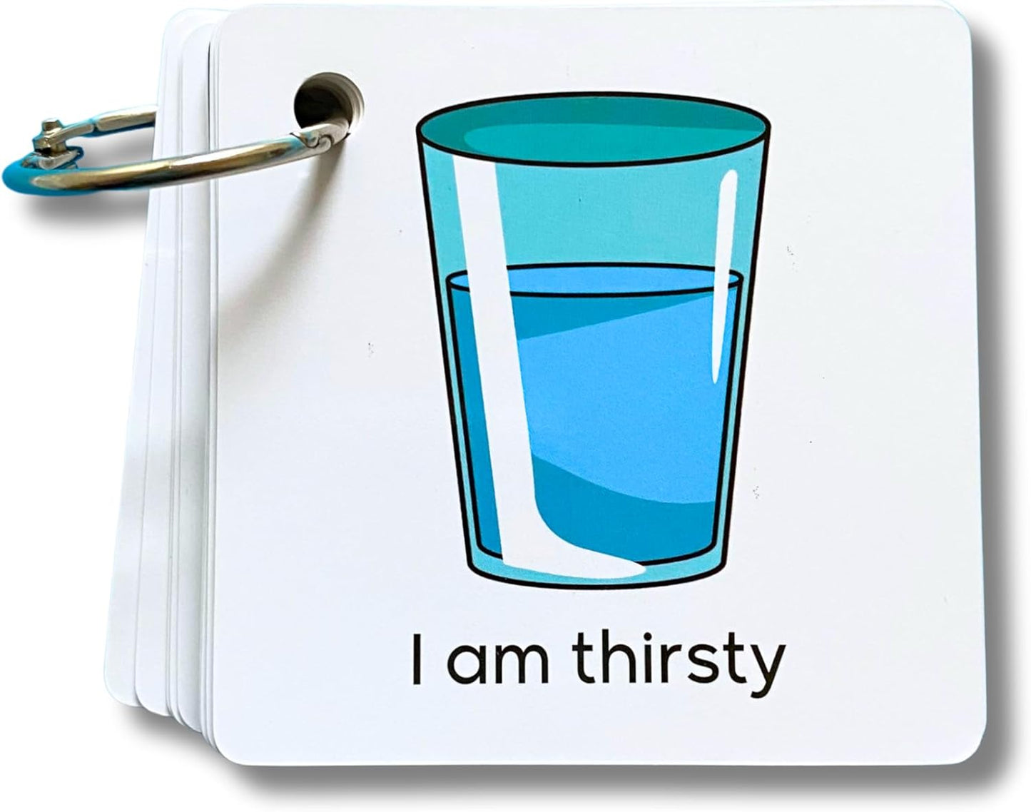 Plastic Communication Cards for Non Verbal Children and Adults with Autism, Speech Delay Visual aid