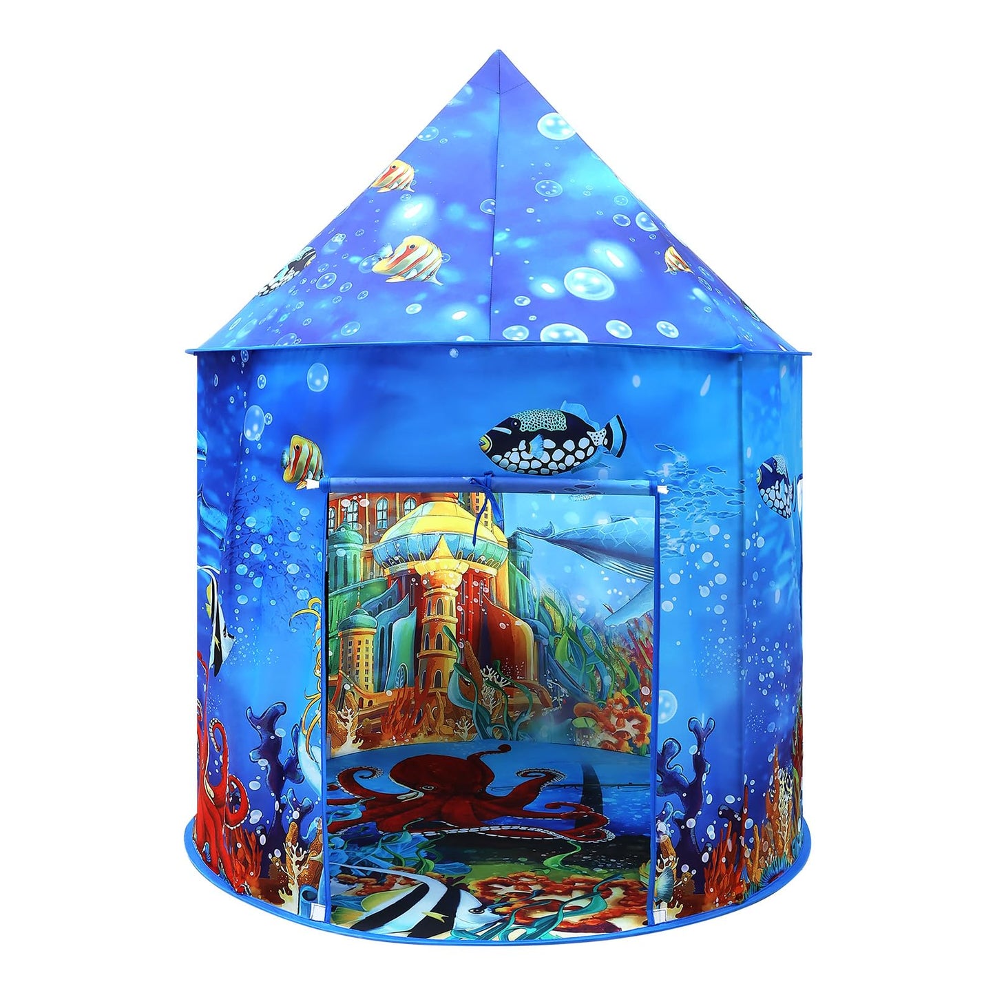 Kaivee Space World Play Tent Pop Up Kids Indoor Sensory Playhouse Children Foldable Kids Tent for Boys Girls Toddler as 3 4 5 6 7 Years Gift as Birthday Christmas Toys