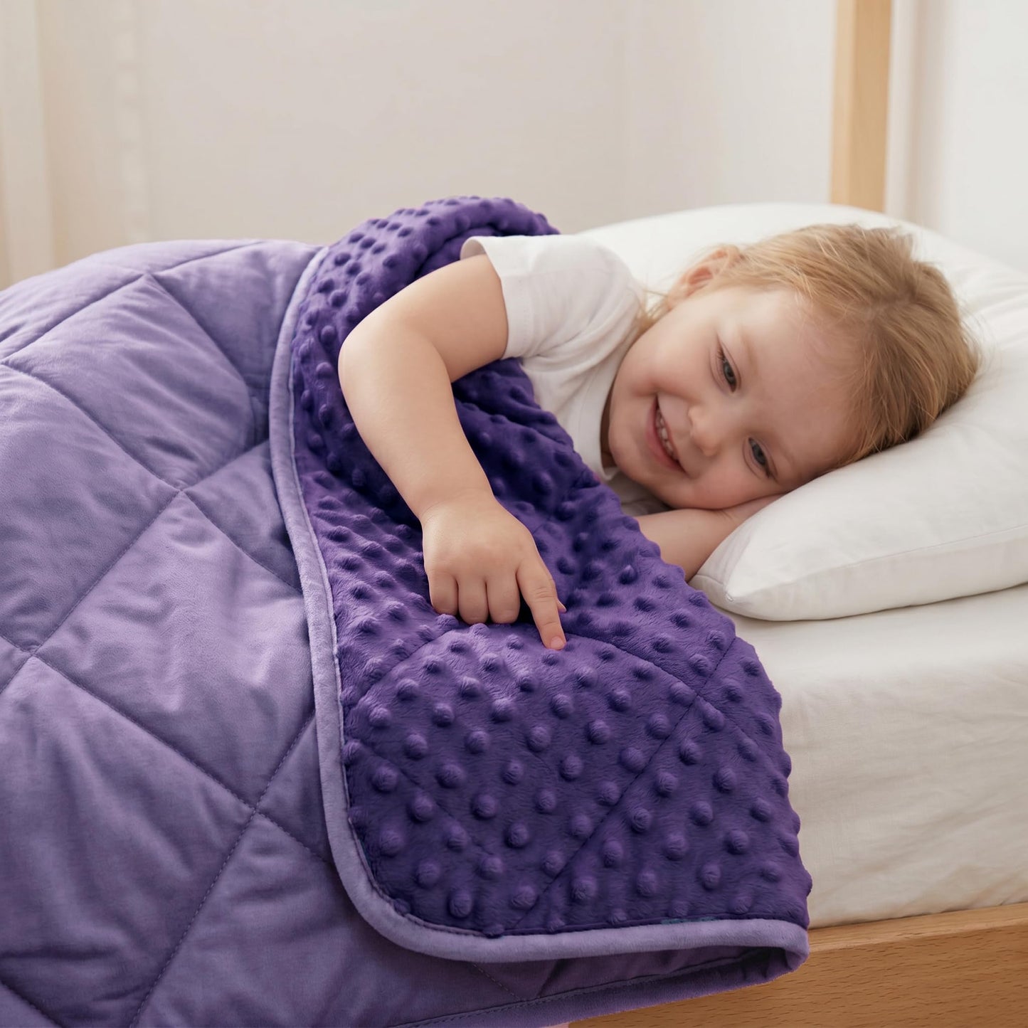 MAXTID Weighted Blanket for Kids 5lbs 36"x48" Cotton Blanket for Boys & Girls Weighted Throw Blanket Children Bedding Gifts for 3 4 5 6 7 8+ Year Old Kids Small Weighted Comfort Blanket