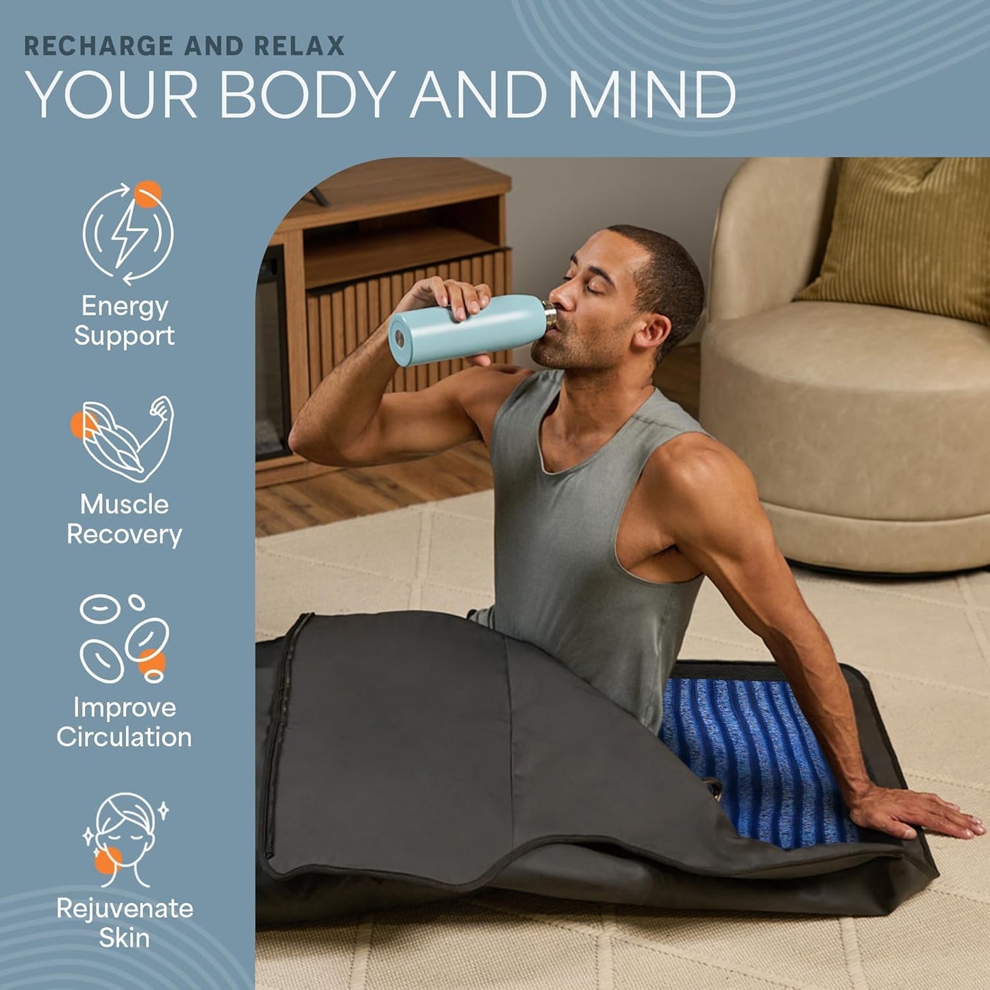 Infrared Sauna Blanket for Relaxation, Recovery & Stress Relief
