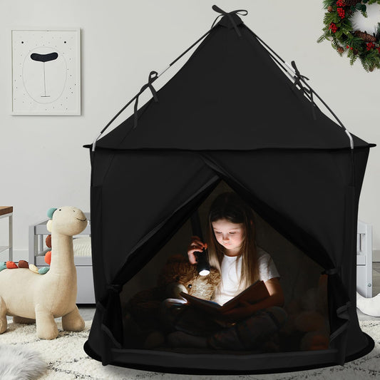 Blackout Sensory Tent, CPC Certified Calm Space for Autism Kids | Blackout Fabric, with Fan Port and Air Vent, CPC Certified Safe Structure, Spacious 39 x 39 x 45 in, Easy Setup