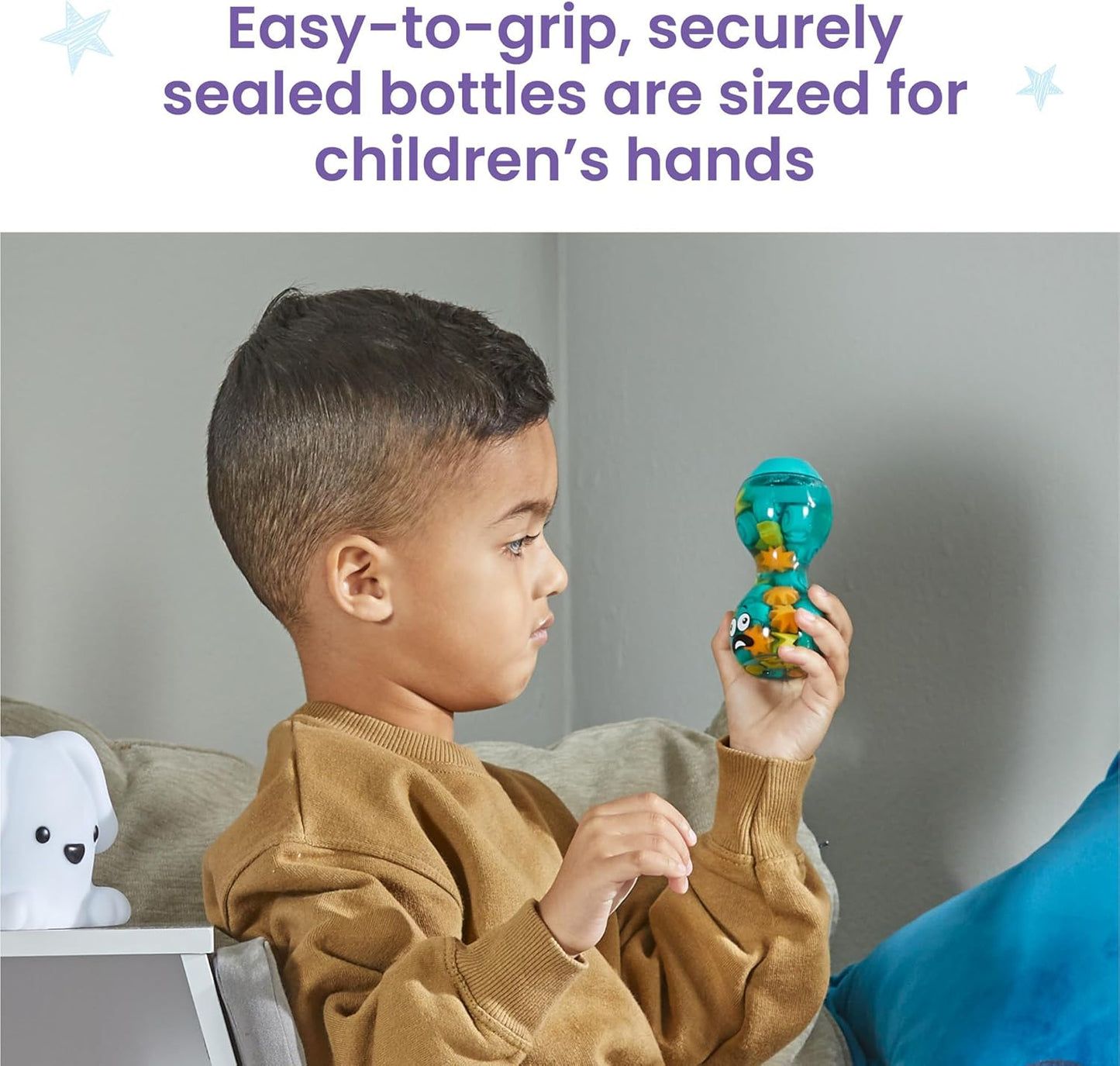 hand2mind Express Your Feelings Sensory Bottles- Opposite Emotions, Toddler Sensory Toys, Quiet Fidgets for Classroom, Calm Down Corner Supplies, Social Emotional Learning, Mindfulness for Kids