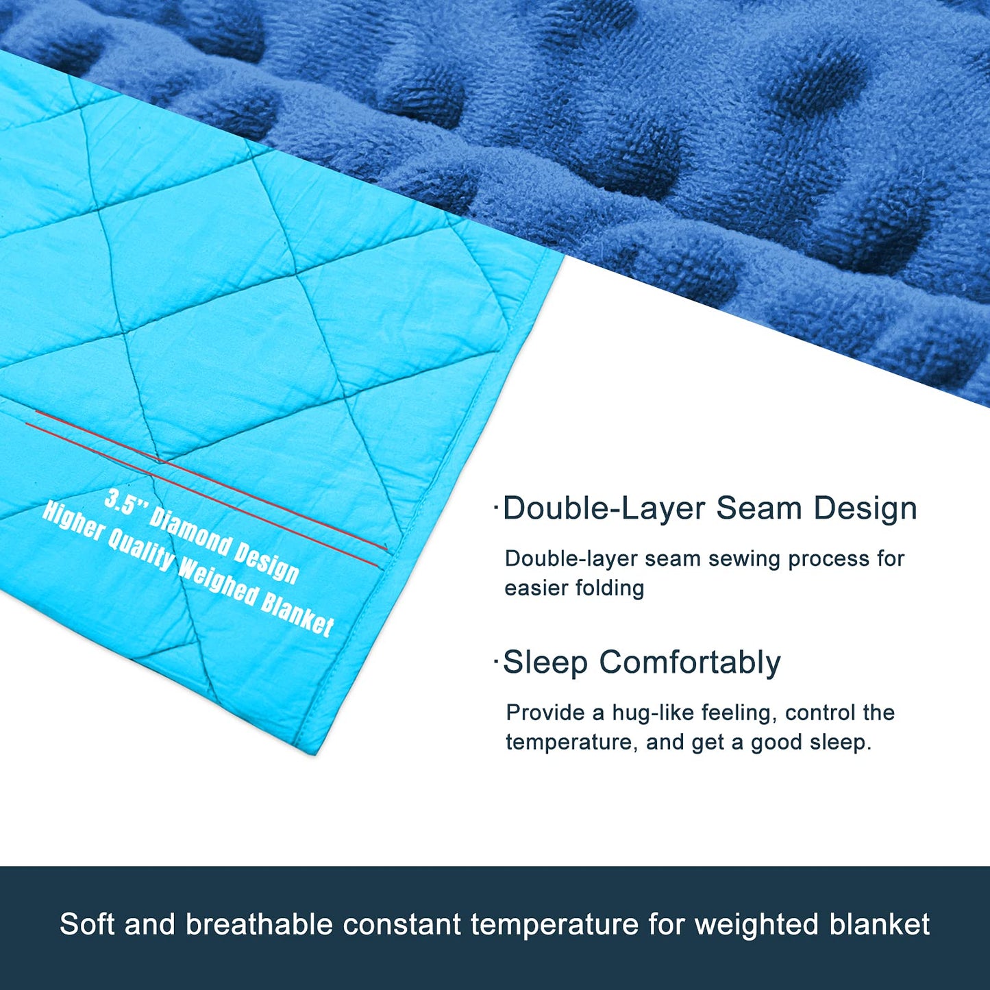MAXTID Weighted Blanket for Kids 5lbs 36"x48" Cotton Blanket for Boys & Girls Weighted Throw Blanket Children Bedding Gifts for 3 4 5 6 7 8+ Year Old Kids Small Weighted Comfort Blanket