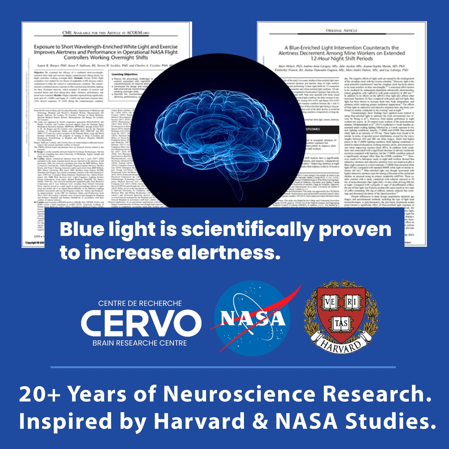 Blue Light Therapy Device for Focus, Energy & Alertness