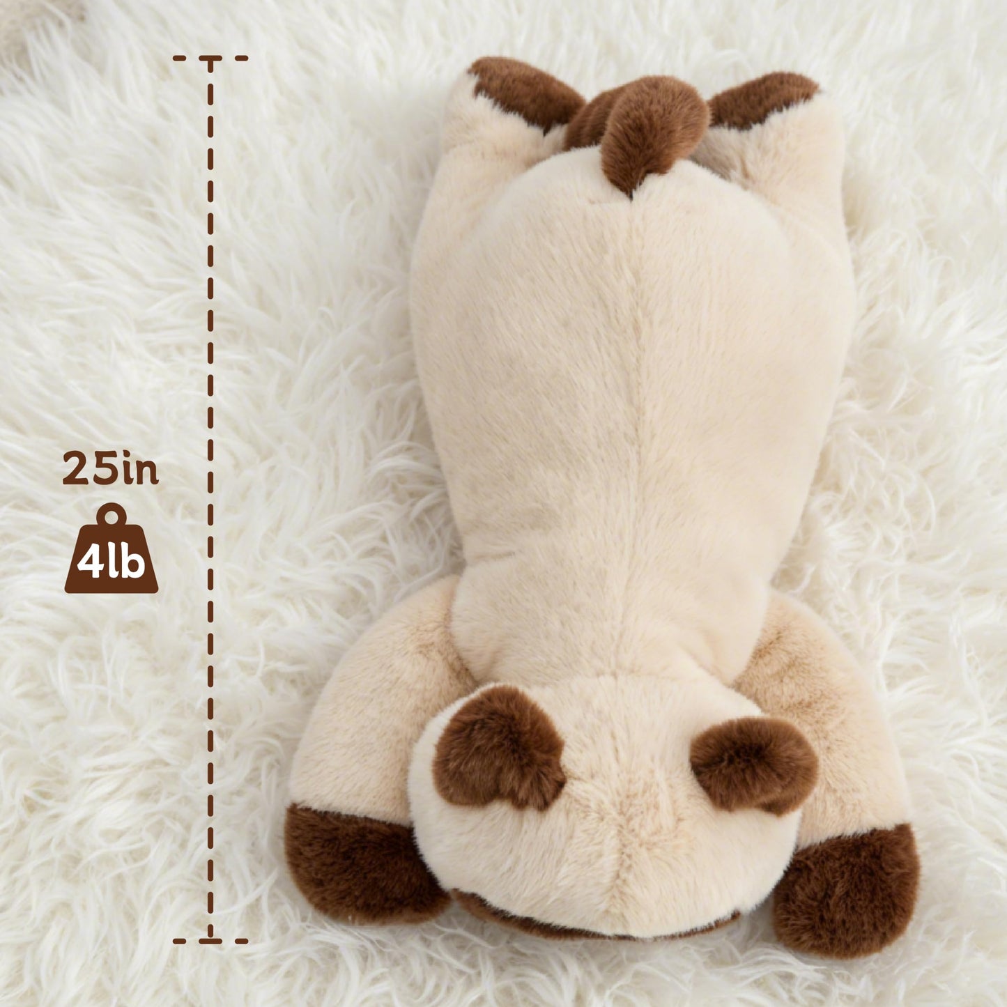 Weighted Sloth Stuffed Animal – 25 Inch, 4 lbs Plush Lying Toy for Kids and Adults – Soft and Cozy Weighted Companion for Bedtime, Gifting, and Everyday Comfort
