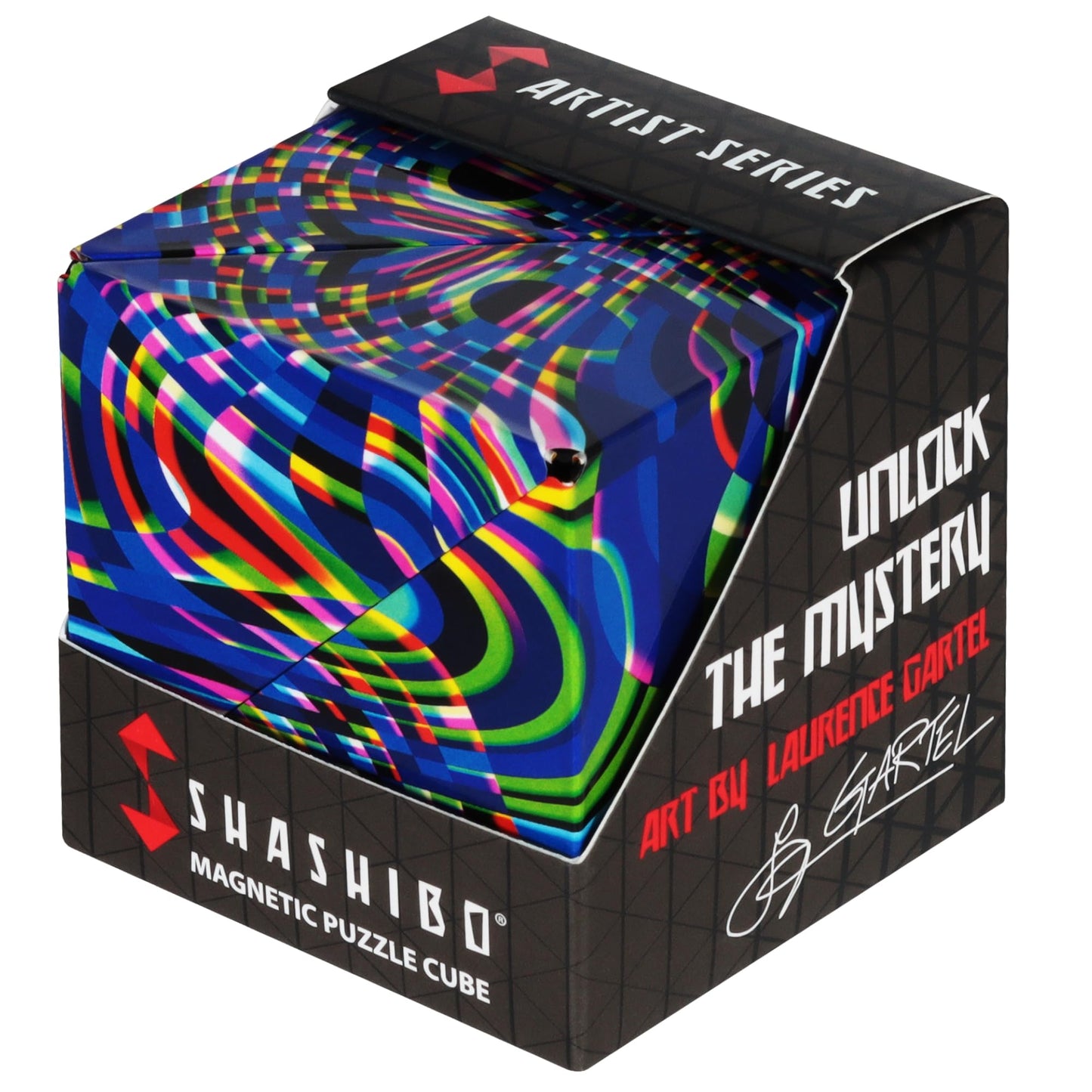 Shashibo Sensory Fidget Toy for Adults & Kids, Stress Relief Fidget Toy for Adults, Teens & Kids, Cool Fidget Toys for Desk, Classroom Must Have, Sensory Shape Shifting Cube, 100+ Possible Shapes