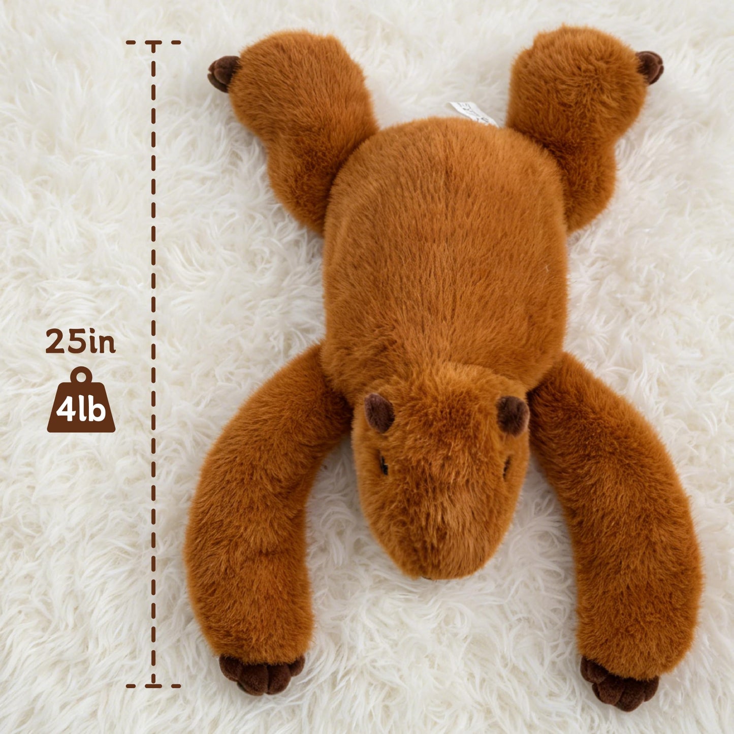 Weighted Sloth Stuffed Animal – 25 Inch, 4 lbs Plush Lying Toy for Kids and Adults – Soft and Cozy Weighted Companion for Bedtime, Gifting, and Everyday Comfort