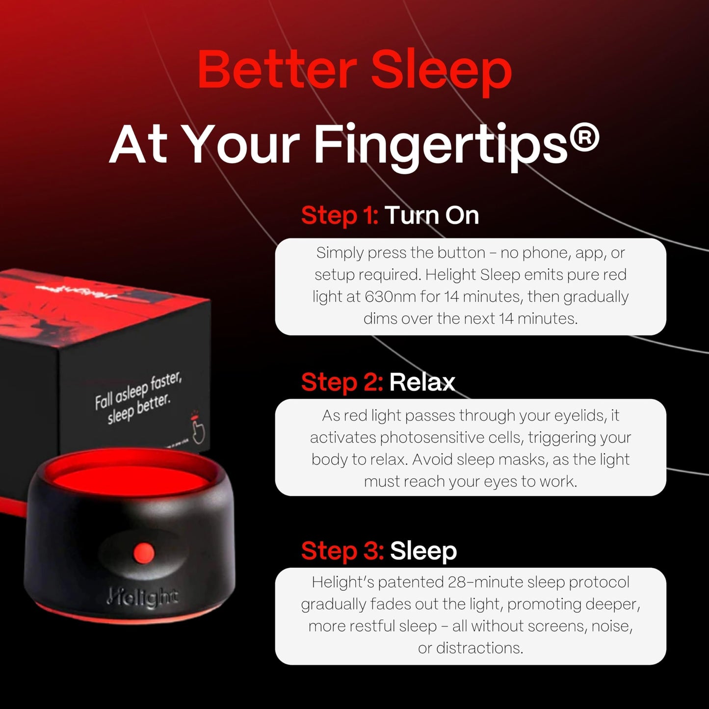 Red Light Sleep Device for Autism & Deep Relaxation