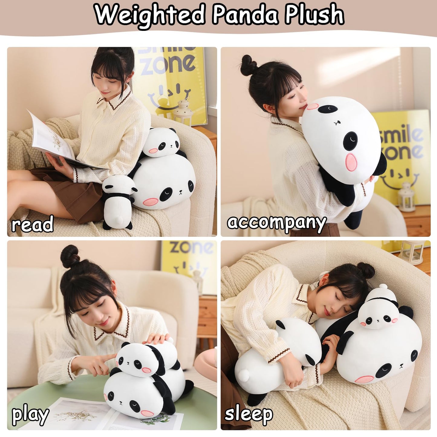 SQEQE Weighted Dinosaur Plush, Weighted Dinosaur Stuffed Animal, Dino Plushies Dino Pillow Toy Gift for Kids Adults 9.8 Inch, 0.8 Lbs