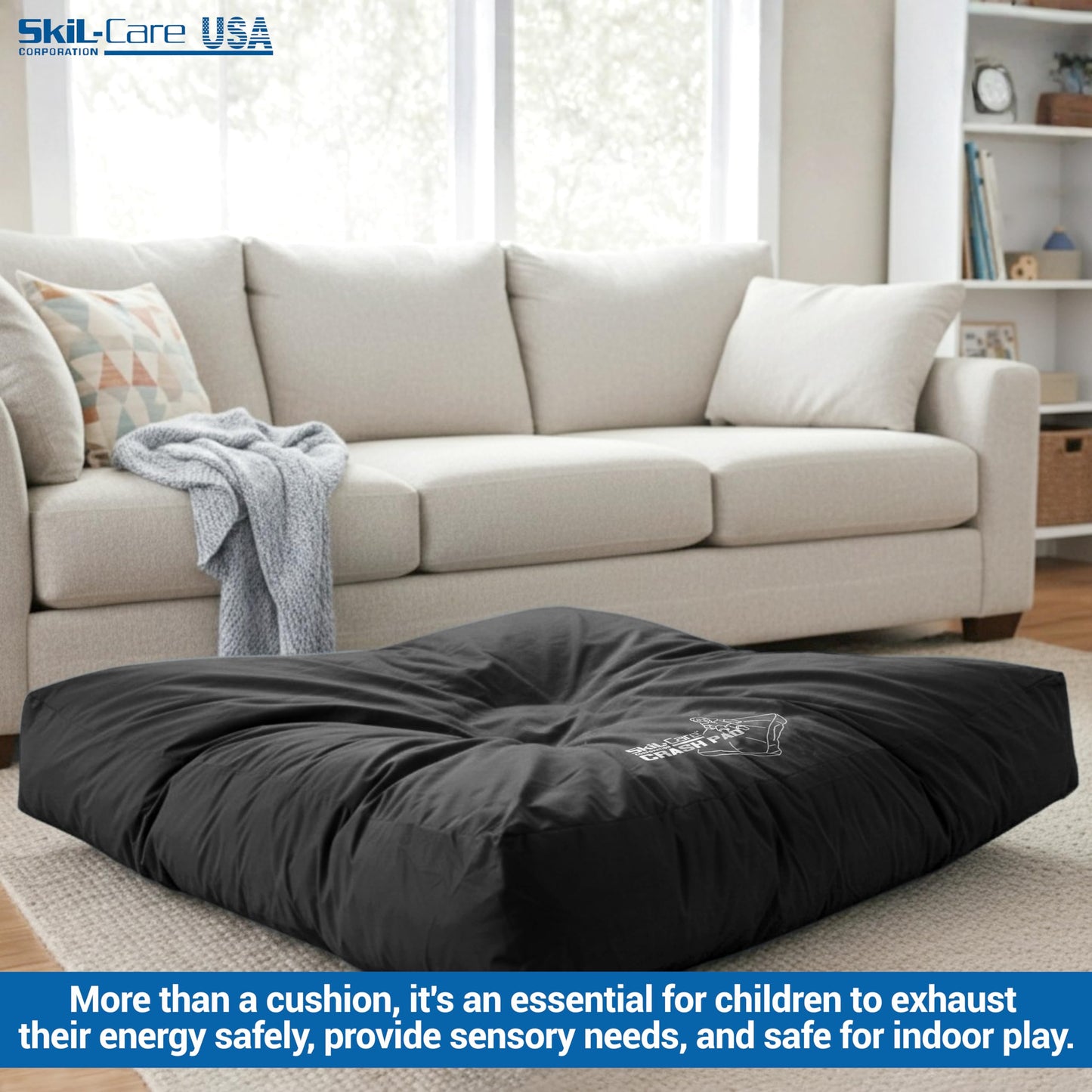 Sensory Crash Pad for Autism & Safe Deep Pressure Play