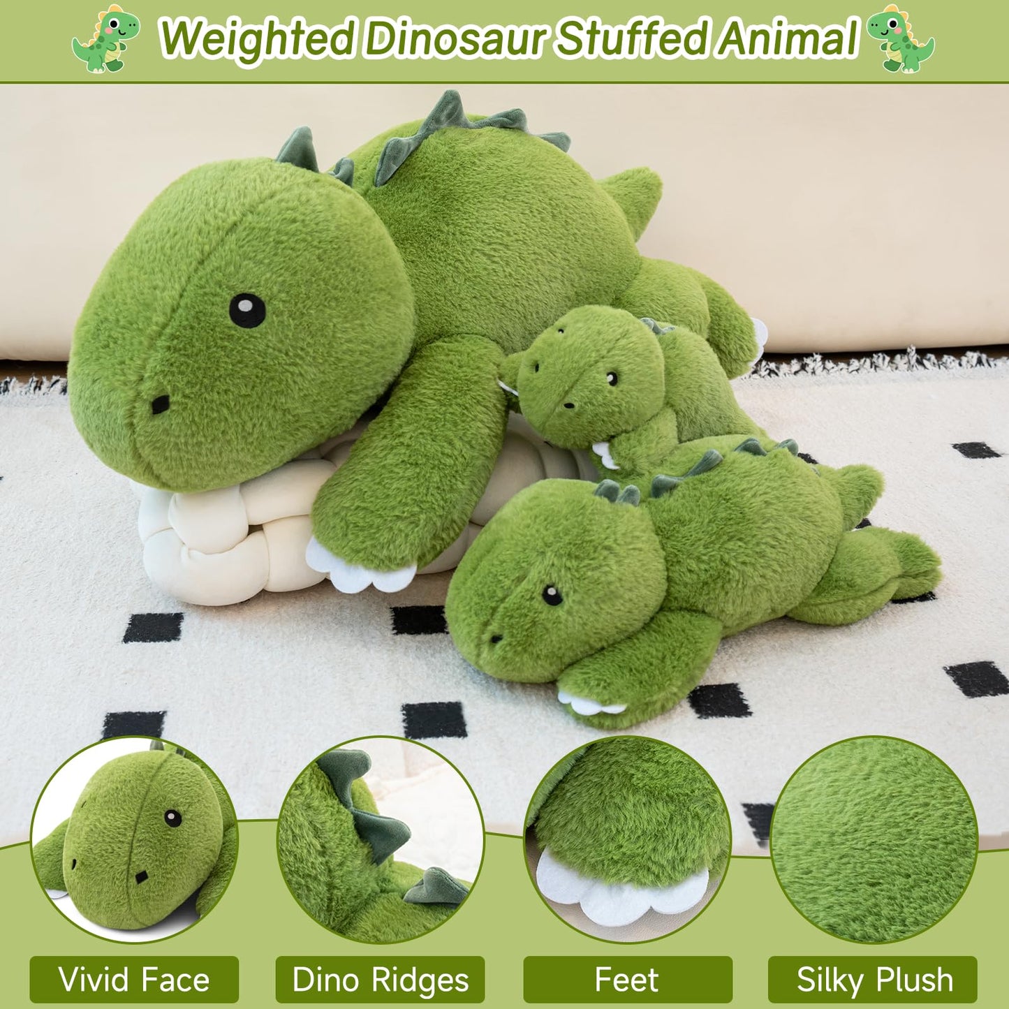 SQEQE Weighted Stuffed Animals Capybara Plush, Weighted Capybara Stuffed Animals with Turtle Backpack, Soft Pillow Toy for Kids Adults, Birthday Present & Valentines Gifts 9.8 Inch, 0.8 Lb