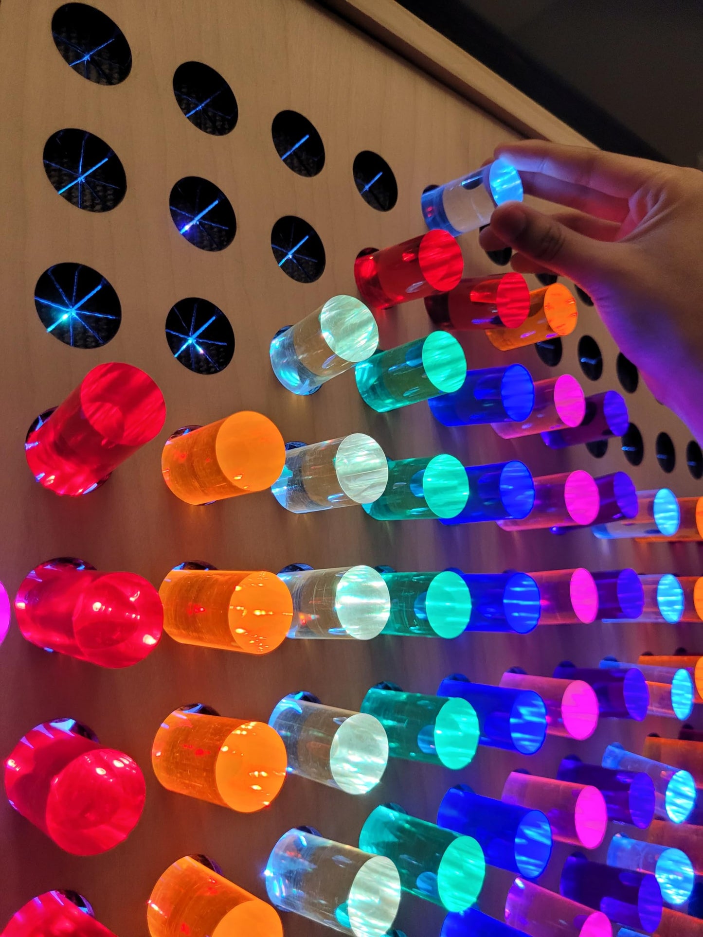 LED Sensory Pegboard for Autism & Interactive Focus Play