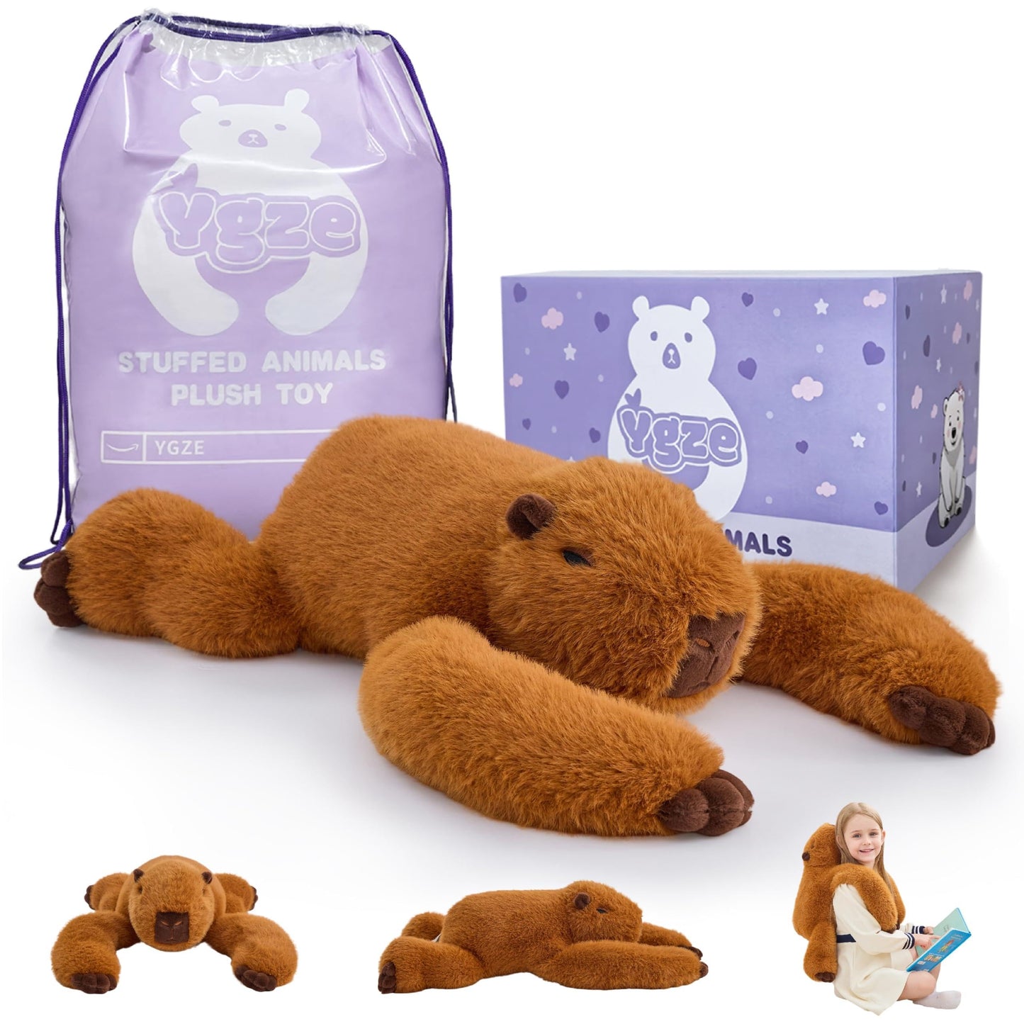 Weighted Sloth Stuffed Animal – 25 Inch, 4 lbs Plush Lying Toy for Kids and Adults – Soft and Cozy Weighted Companion for Bedtime, Gifting, and Everyday Comfort
