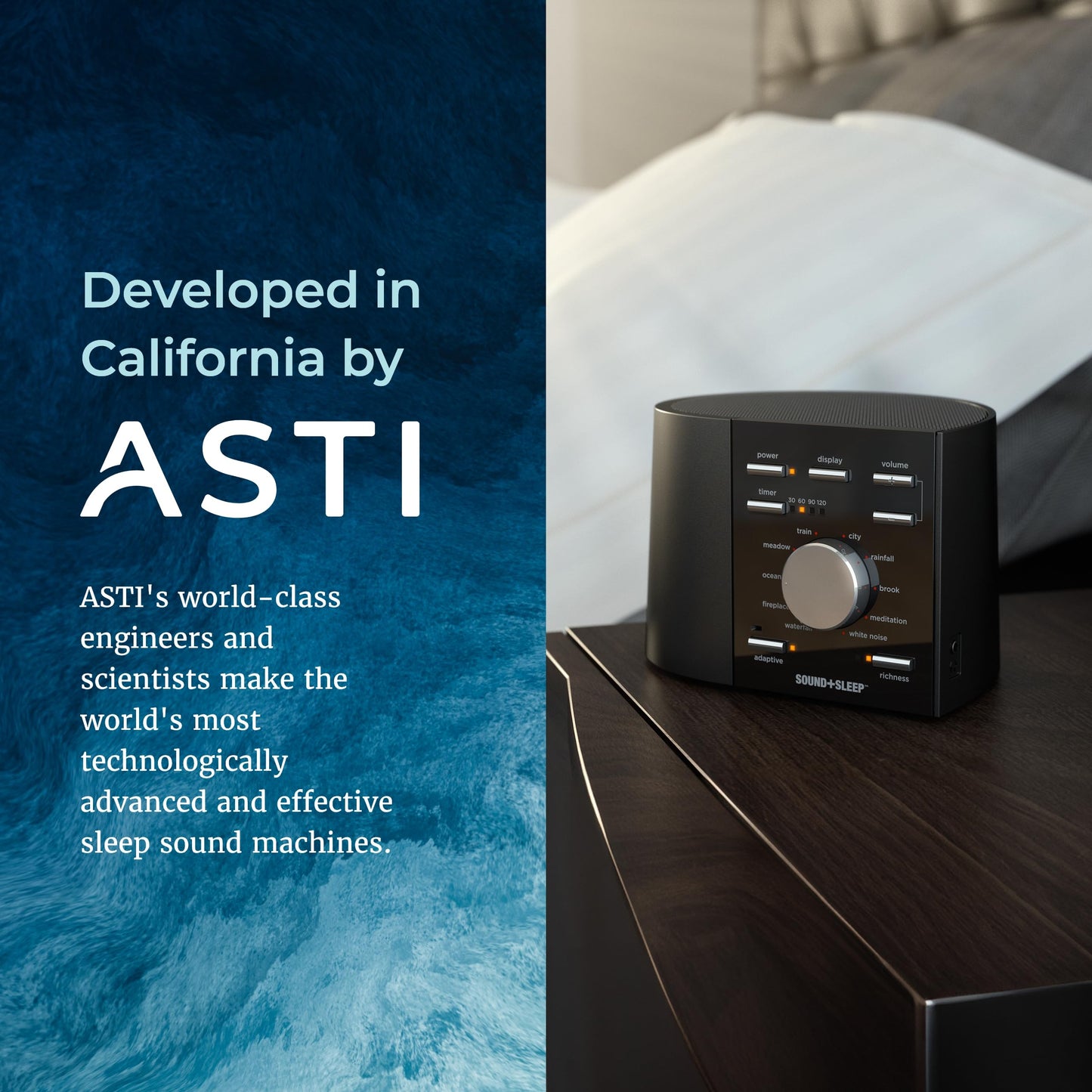 Adaptive Sound Technologies Sound + Sleep SE - White Noise Machine for Focus Support - Convenient Sleep Timer - Built-in Headphone Jack - Precision Volume Settings - Speech Privacy - White