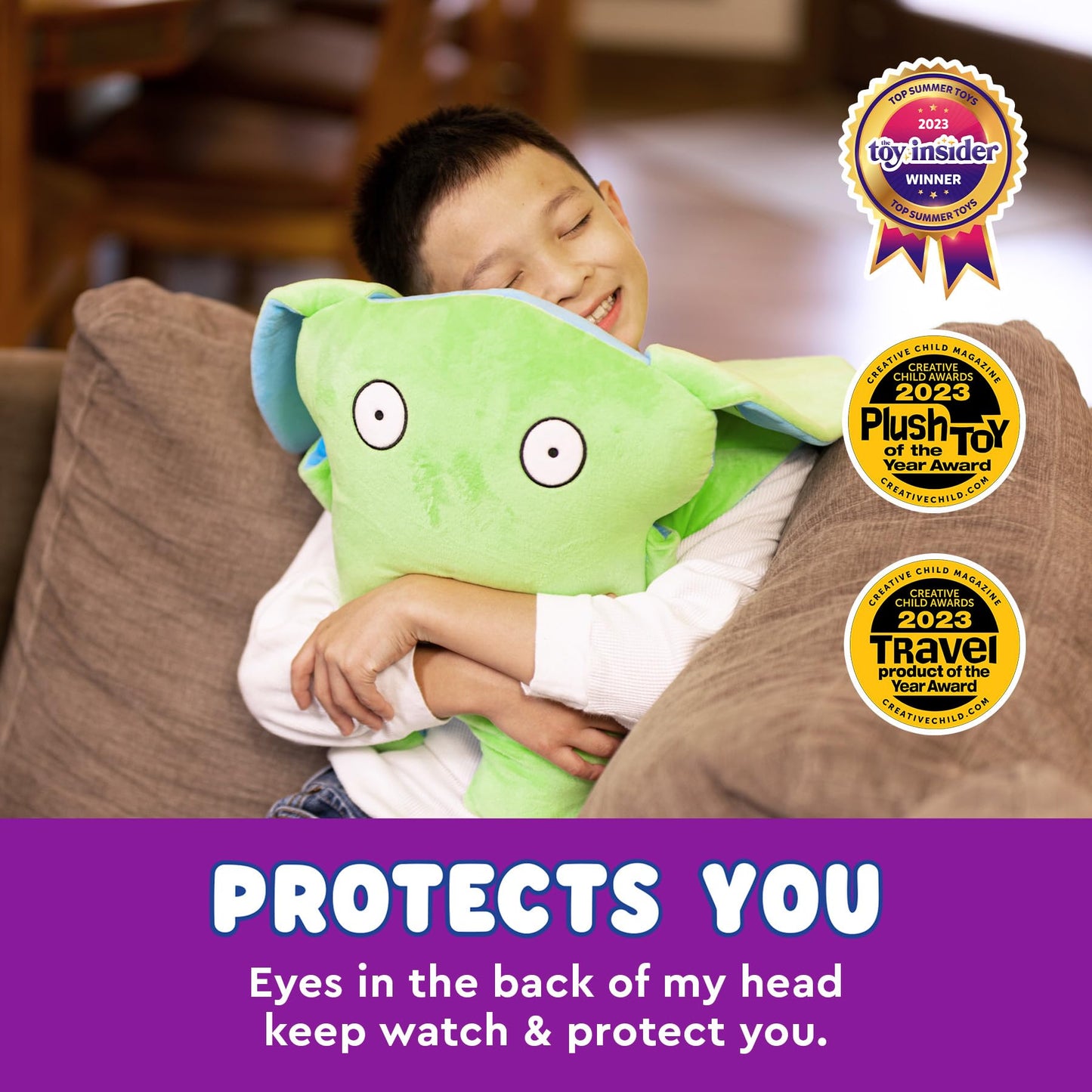 Bumpas Weighted Plush Toy - Calming Stuffed Animal, Realistic Hug, Machine Washable - Ages 3+