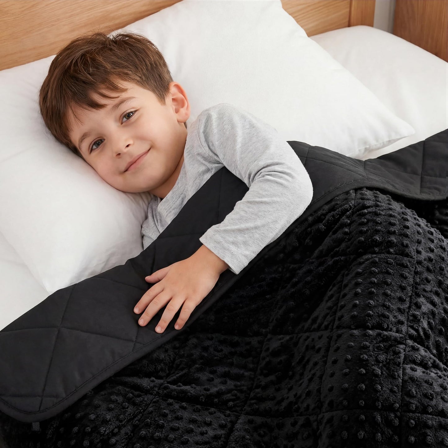 MAXTID Weighted Blanket for Kids 5lbs 36"x48" Cotton Blanket for Boys & Girls Weighted Throw Blanket Children Bedding Gifts for 3 4 5 6 7 8+ Year Old Kids Small Weighted Comfort Blanket