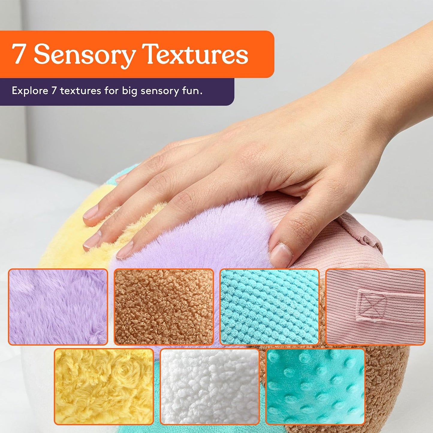 Special Supplies Sensory Vibrating Weighted Pillow for Kids and Adults – Soft Velvet Cover with Textured Therapy Stimulation, Calming Relaxation, 3 Vibration Modes, Music & Voice Recording (3 LB)