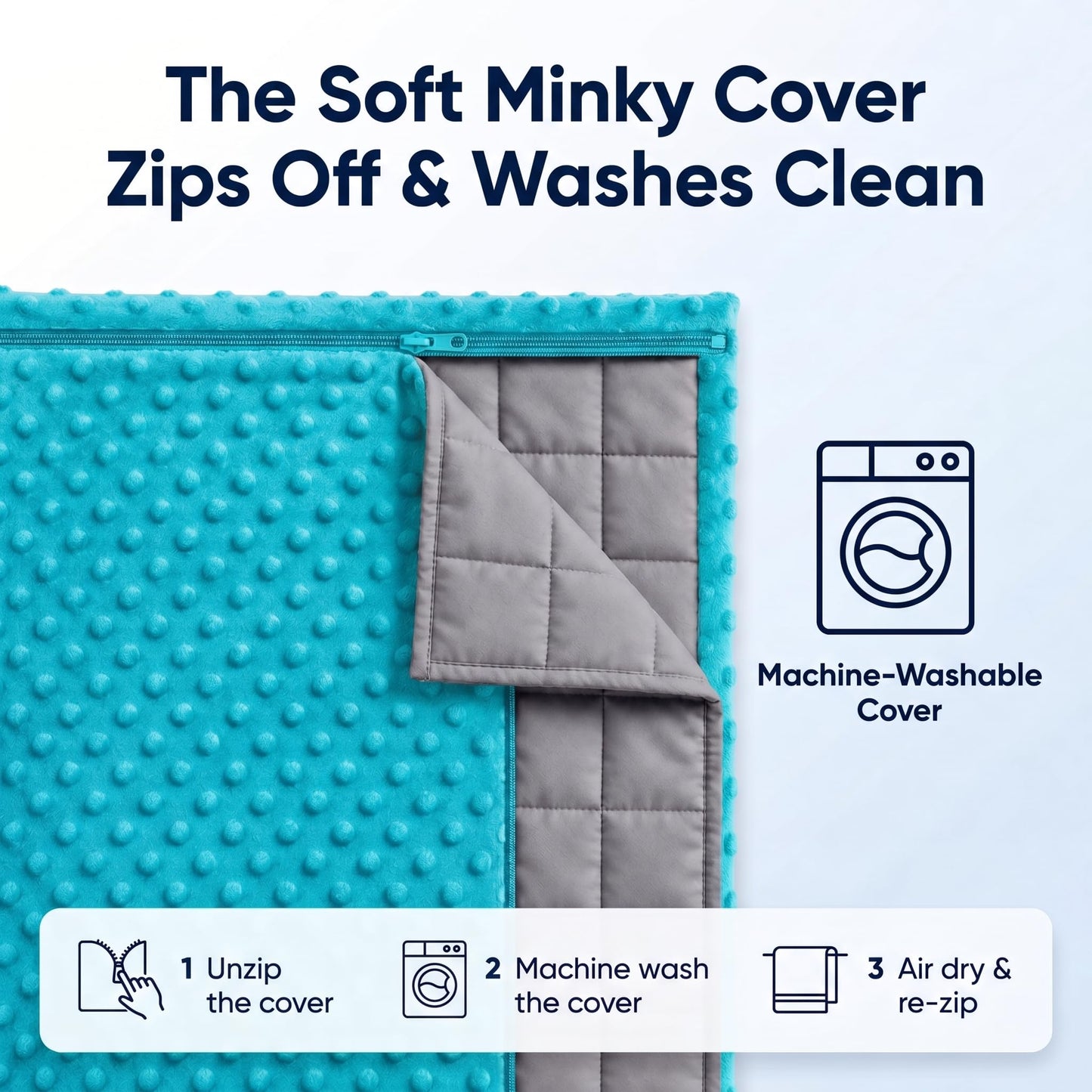 hazli Super-Soft Kids Weighted Blanket 5 Pounds - Weighted Blanket for Kids - Easy to Clean, Washable Minky Cover - 36x48 Inches 5lbs Child - Small Heavy Blanket for Girls and Boys