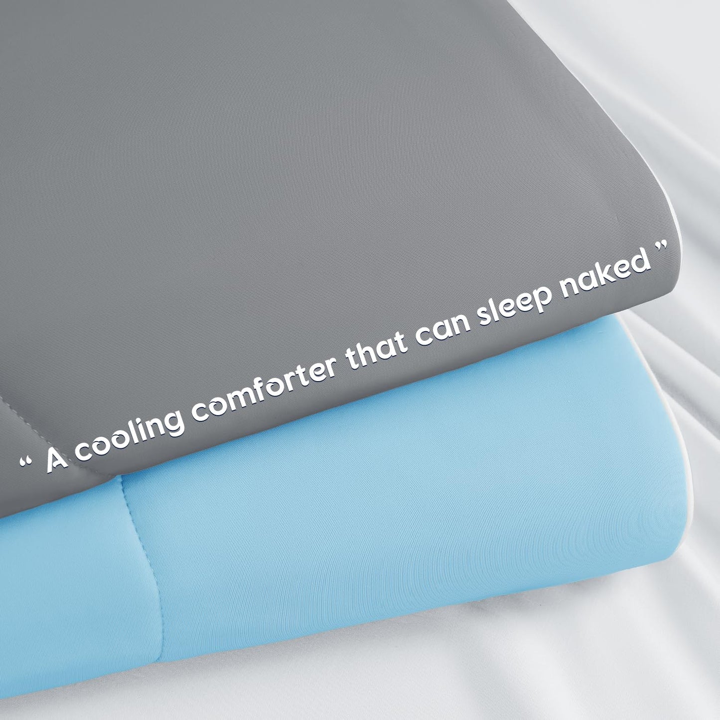 Cooling Blanket for Hot Sleepers & Night Sweats – Cooling Comforter, Breathable Lightweight Double-Sided Summer Bedding, Breathable Soft All Season (Lavender, Queen(90"x90"))