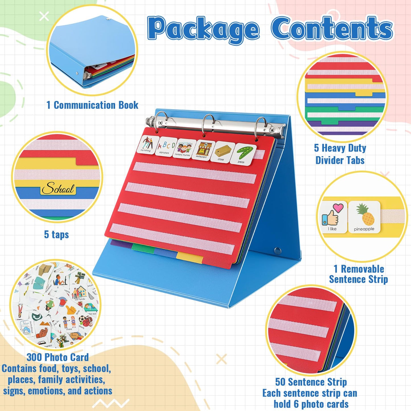 Visual Schedule & Communication Cards for Autism (Nonverbal Support)