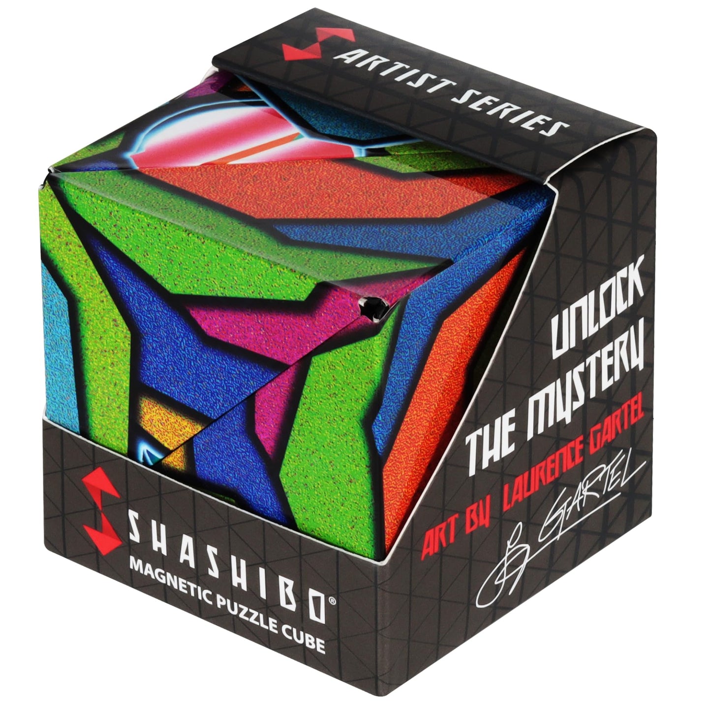 Shashibo Sensory Fidget Toy for Adults & Kids, Stress Relief Fidget Toy for Adults, Teens & Kids, Cool Fidget Toys for Desk, Classroom Must Have, Sensory Shape Shifting Cube, 100+ Possible Shapes