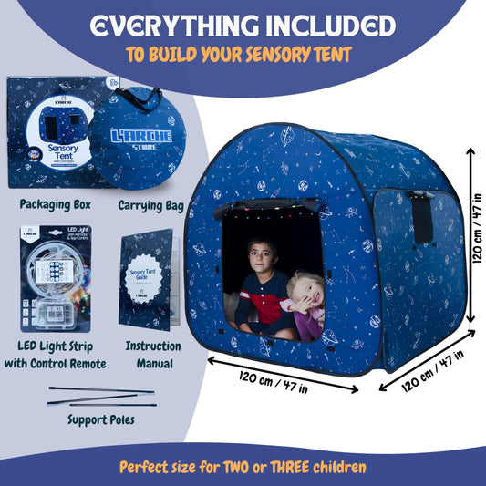 Sensory Tent for Autism & Calm Down Space (LED Blackout)