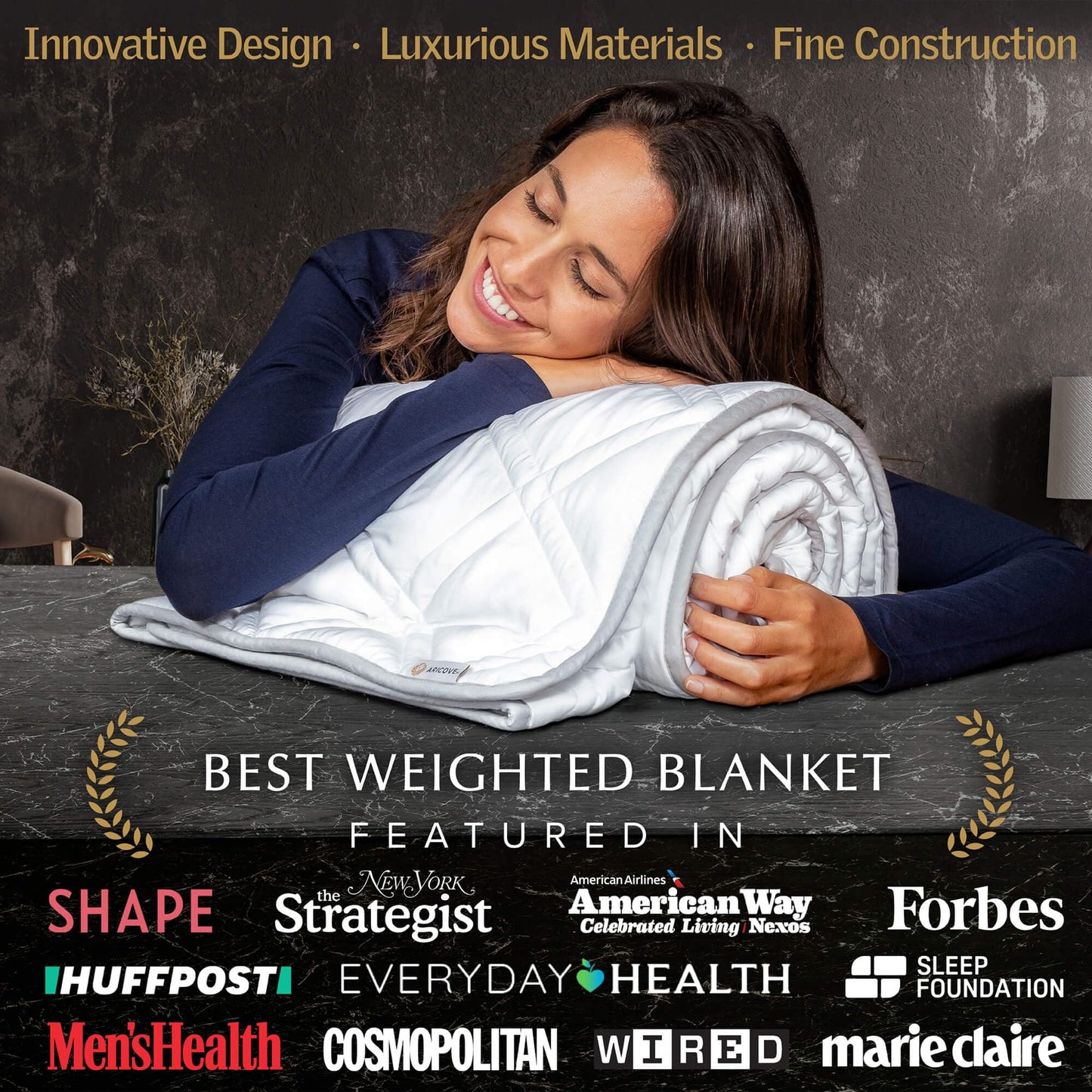 Weighted Blanket for Sensory Calm & Deep Sleep (Cooling Bamboo)