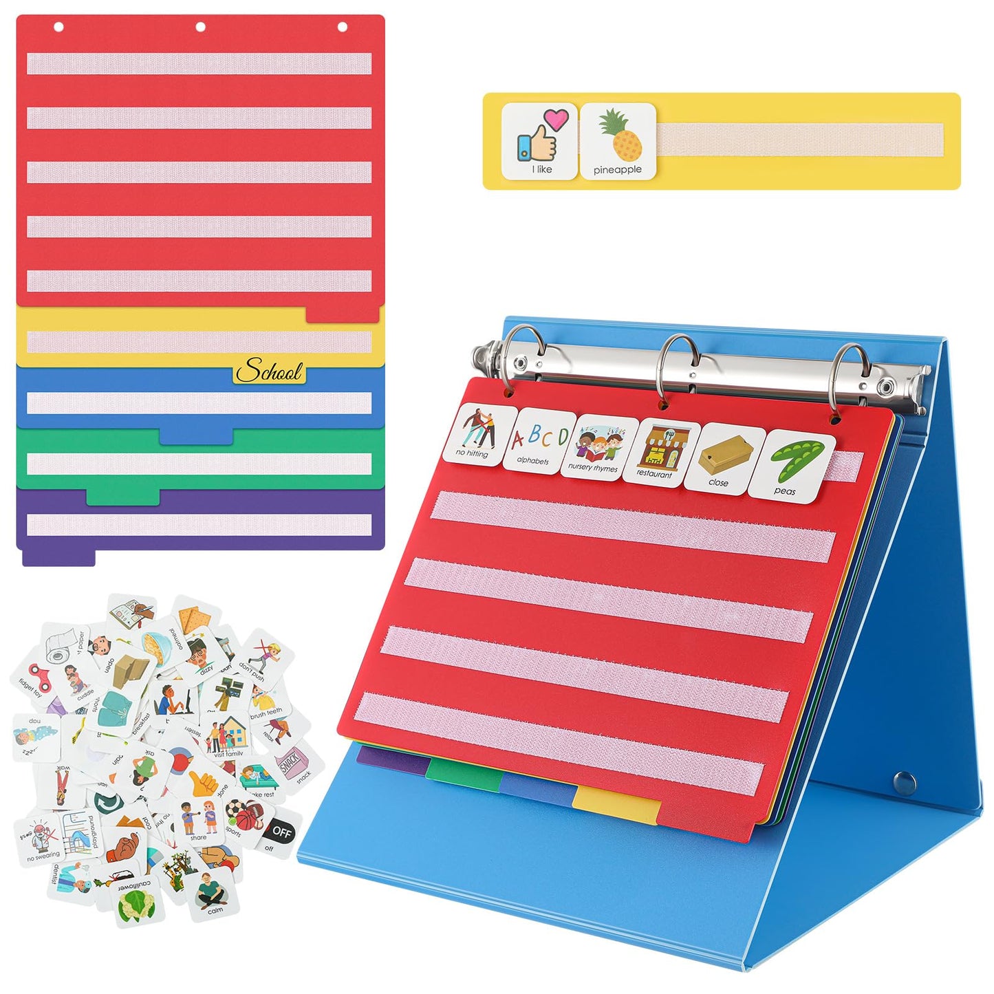 Visual Schedule & Communication Cards for Autism (Nonverbal Support)