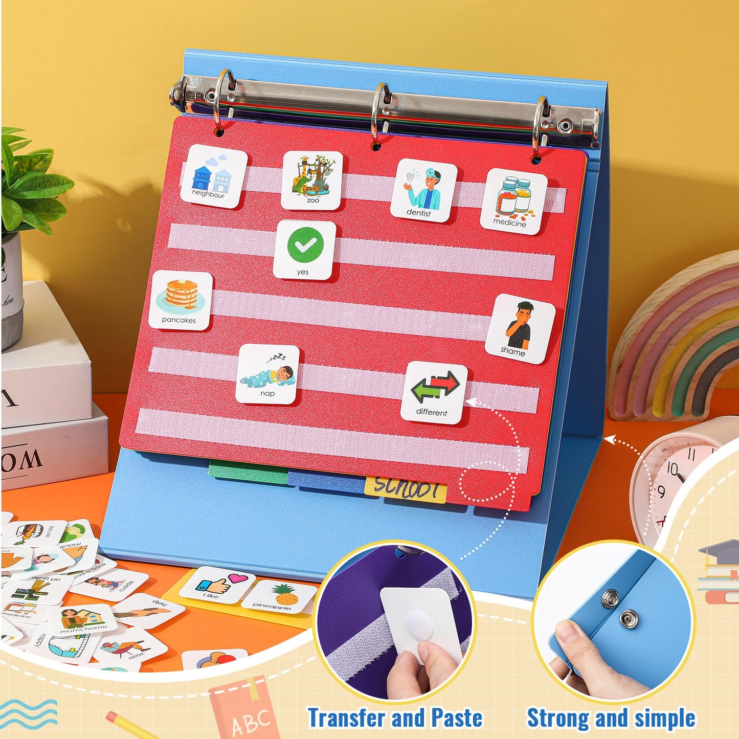 Visual Schedule & Communication Cards for Autism (Nonverbal Support)