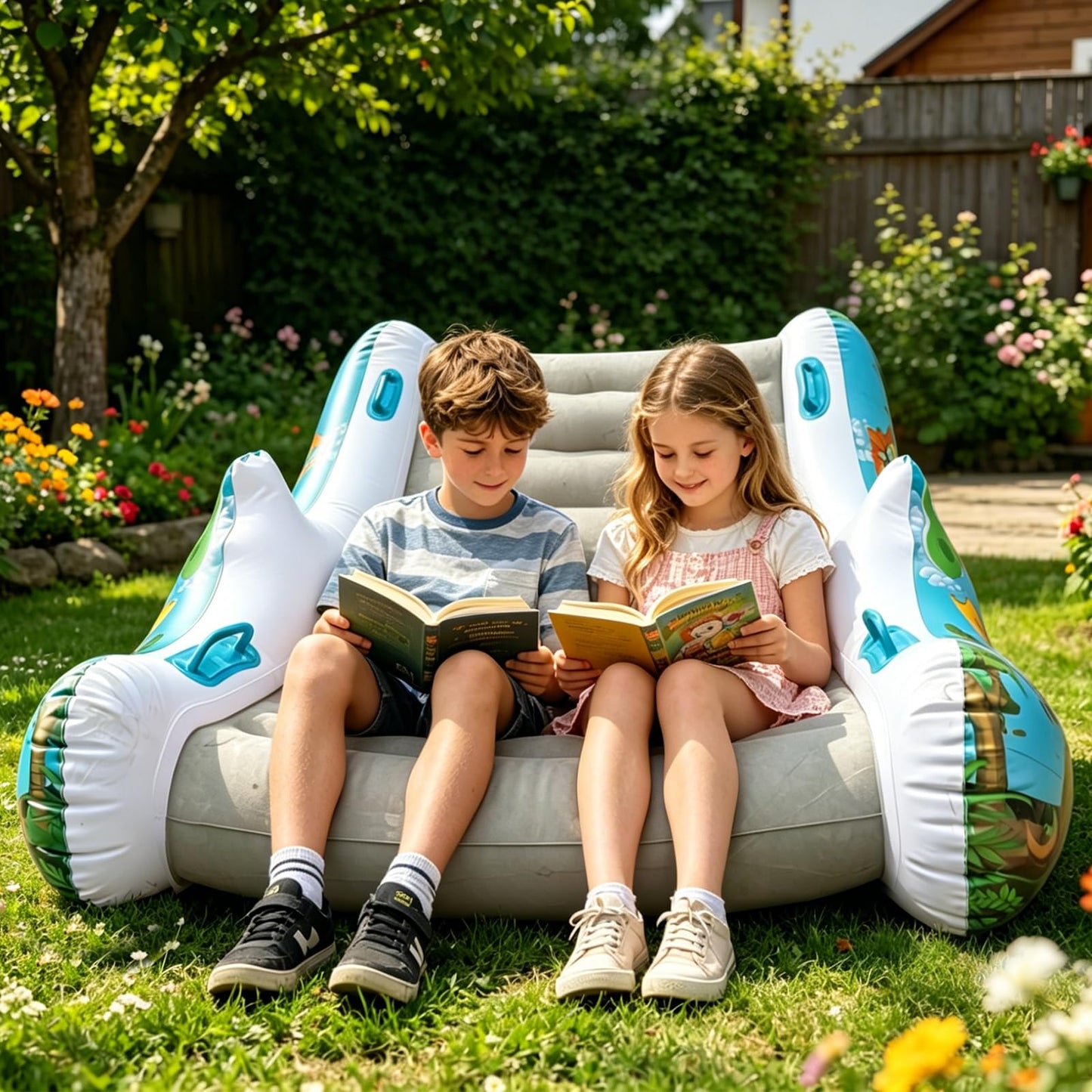 Sensory Inflatable Rocking Chair-Toddler Inflatable Rocking Chair for Sensory Needs, ADHD & Calming, Built in dual function air pump, Autism Sensory Products for Sensory Room, Ideal Gift for BoysGirls