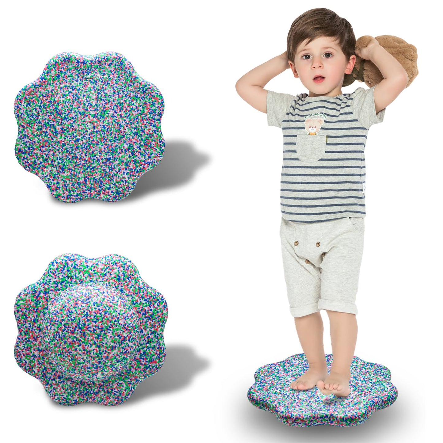 EPP Balance Board Kids for Stepping Stones for Kids - Foam Toddler Balance Board for Sensory Training Indoor Outdoor for Boys Girls