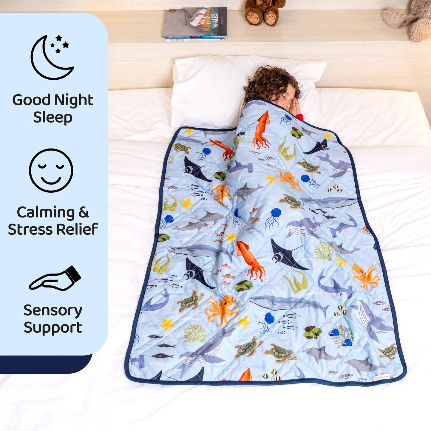 Weighted Blanket for Sensory Calm & Deep Sleep (Cooling Bamboo)